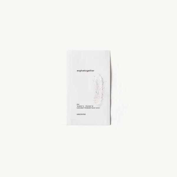 travel coconut powder face wash