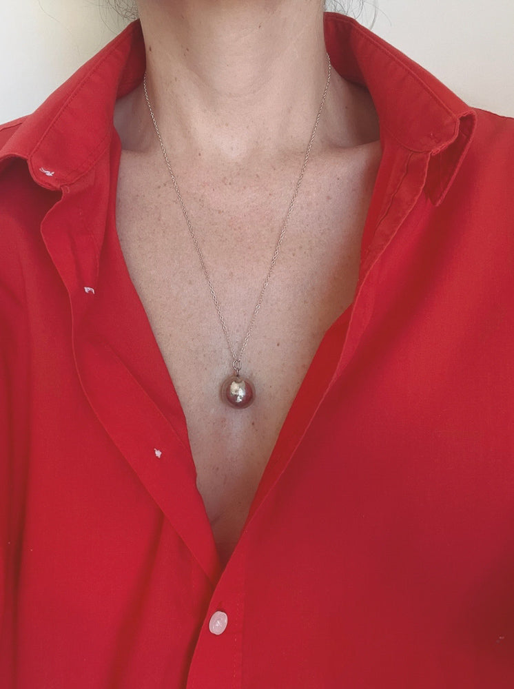 vintage ball necklace