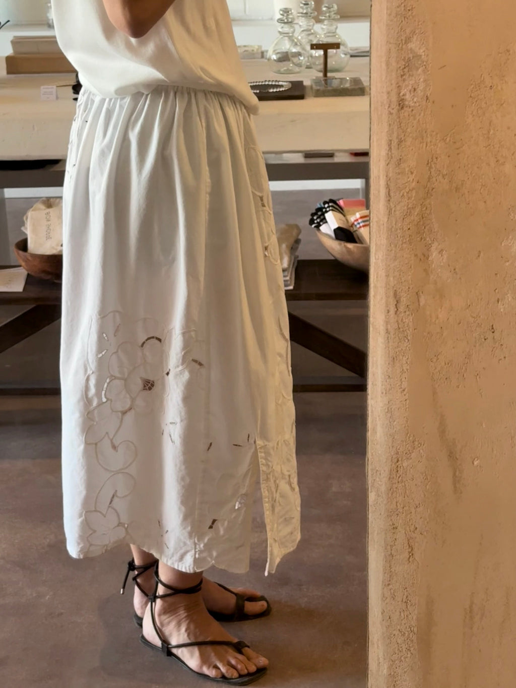 tablecloth skirt | drawstring