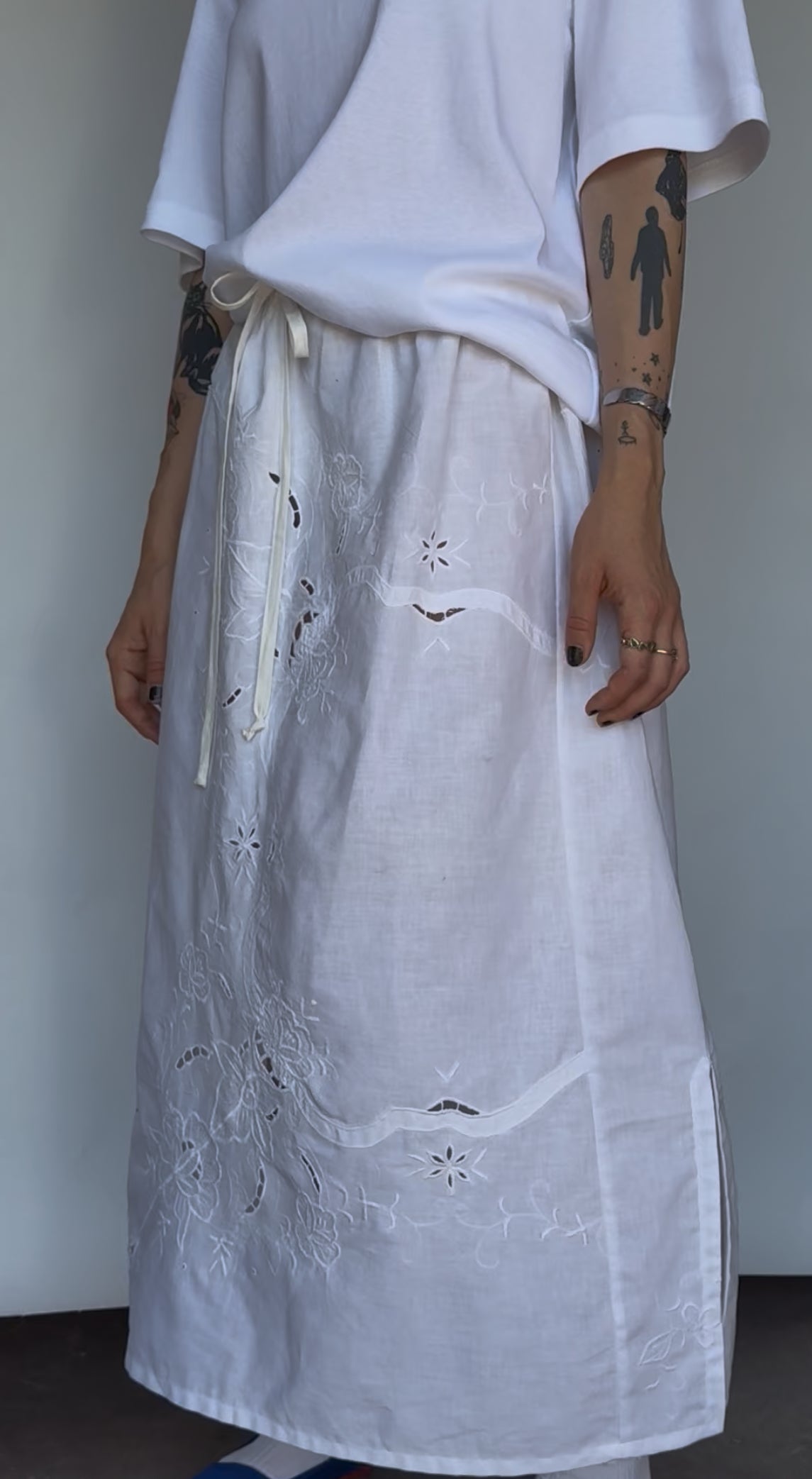 tablecloth skirt | drawstring