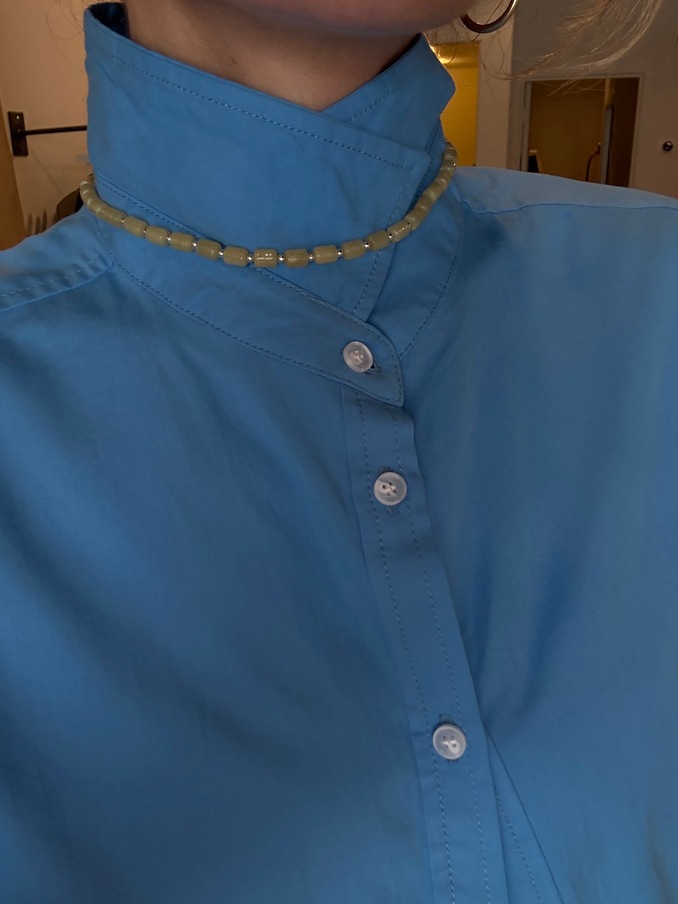 silver & butter necklace