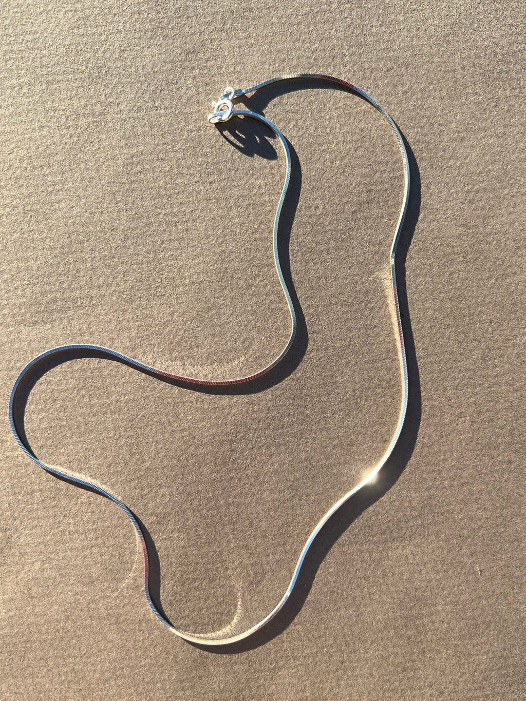 silver snake necklace