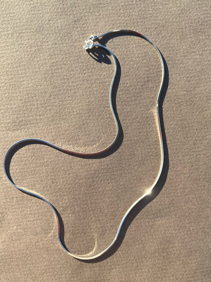 silver snake necklace