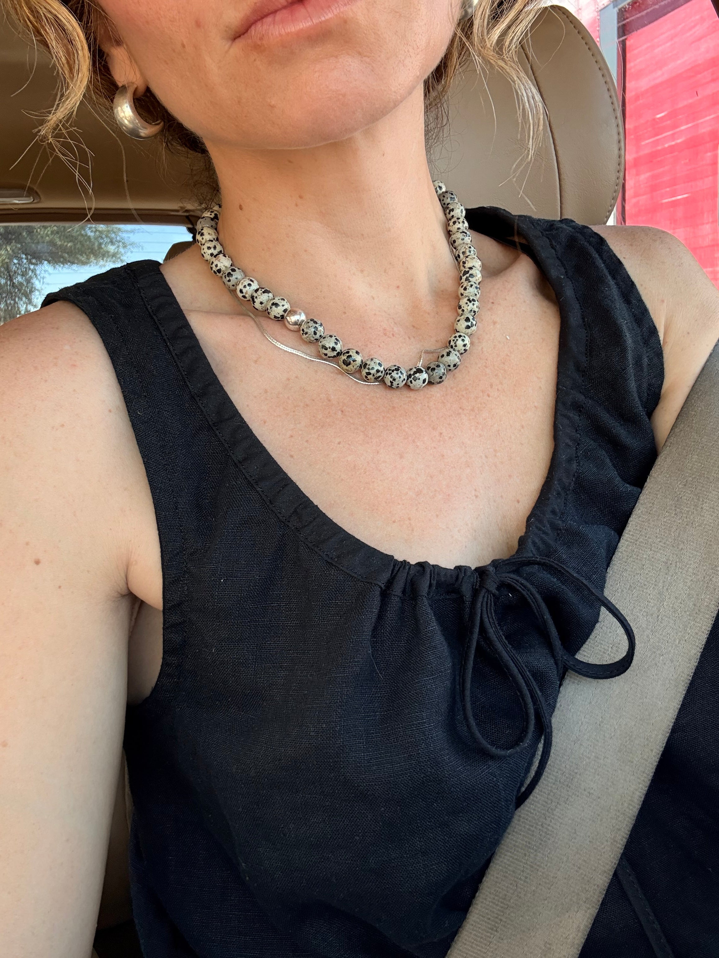 PREORDER | tie neck dress