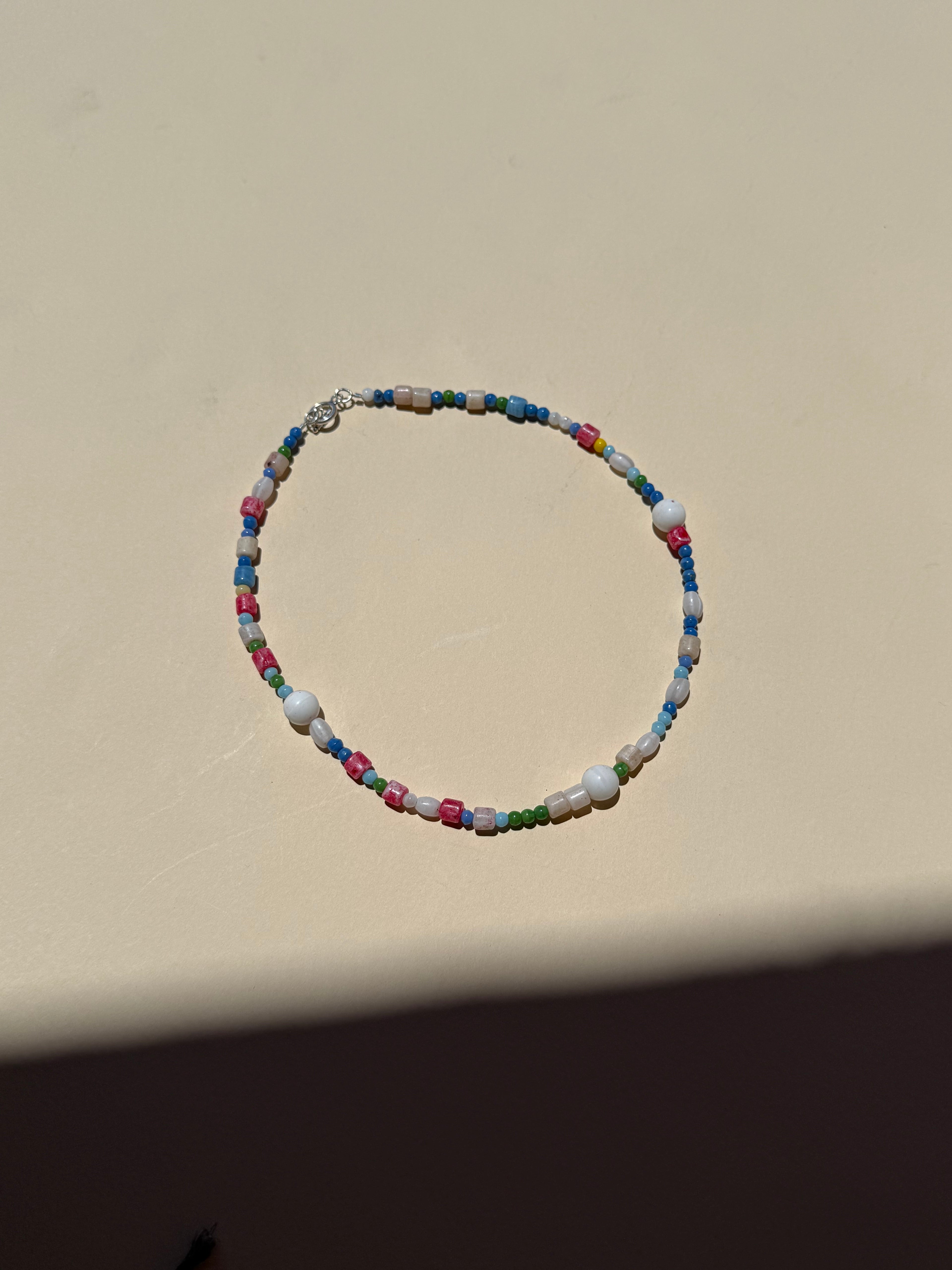 multi colored necklace