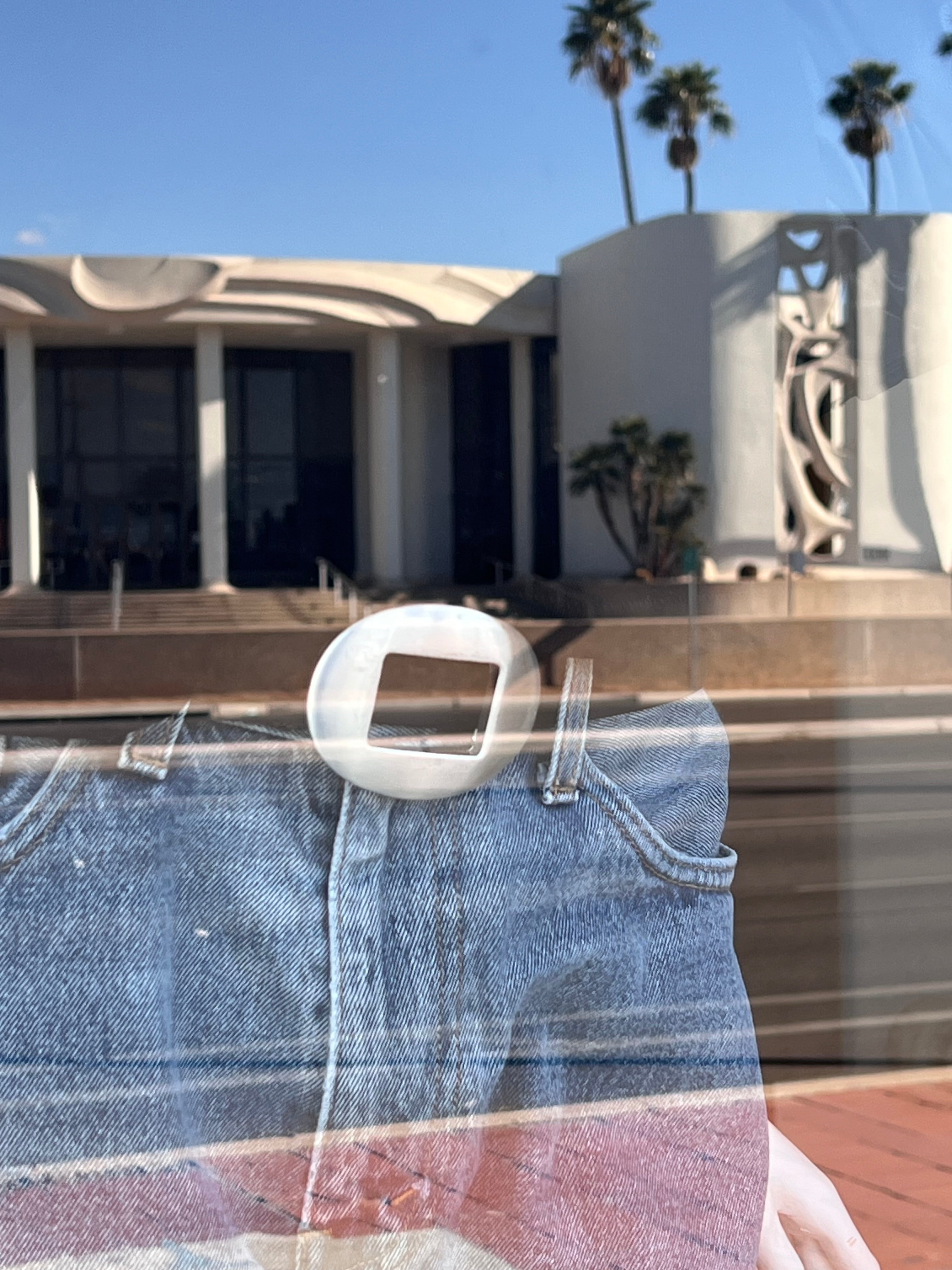 vintage oval buckle belt