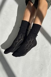 modal eyelet socks