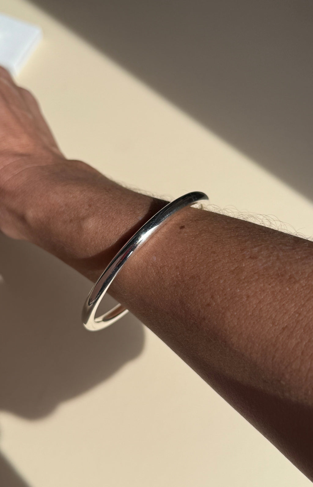silver bangle bracelet