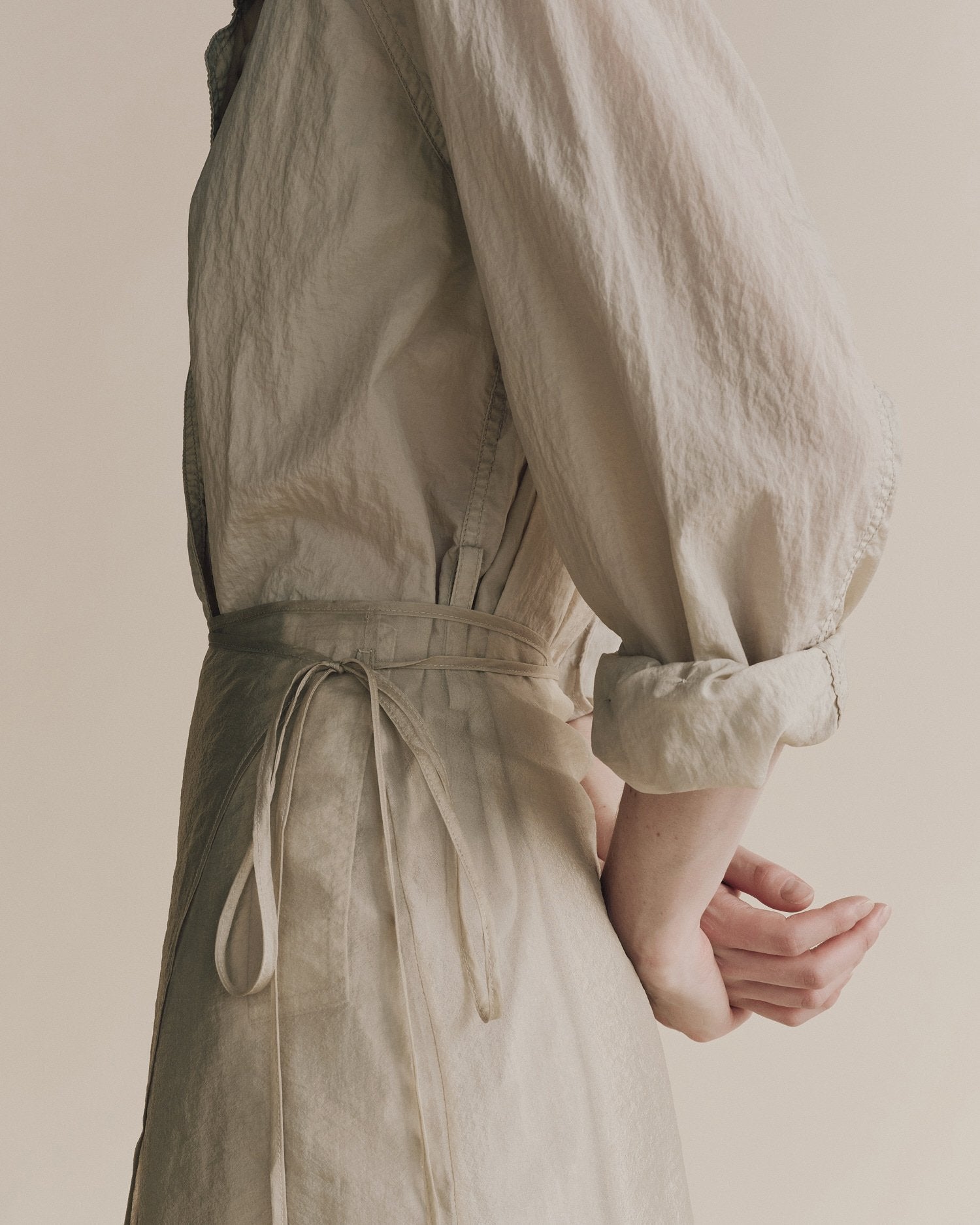 organza skirt | light green