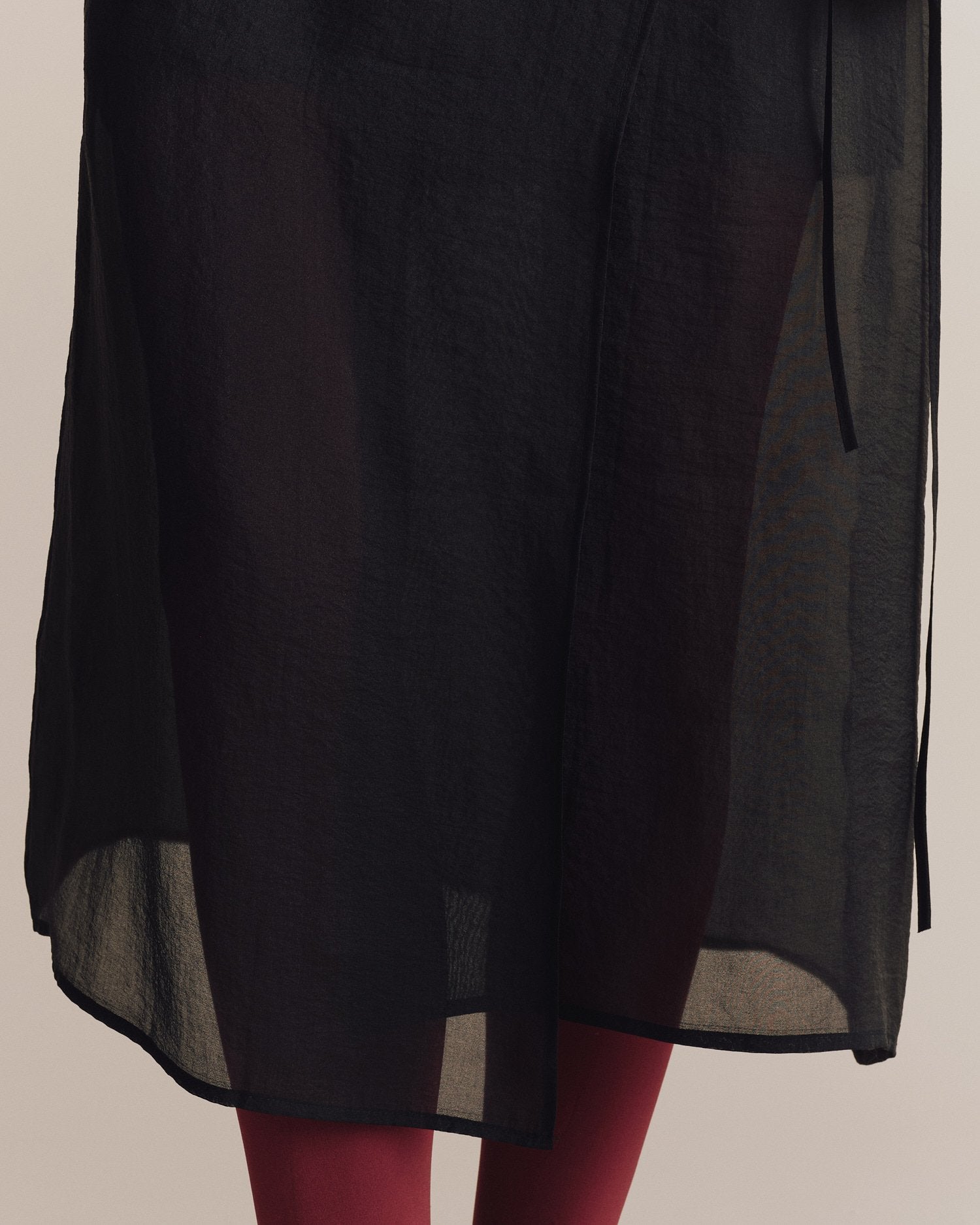 organza skirt | black