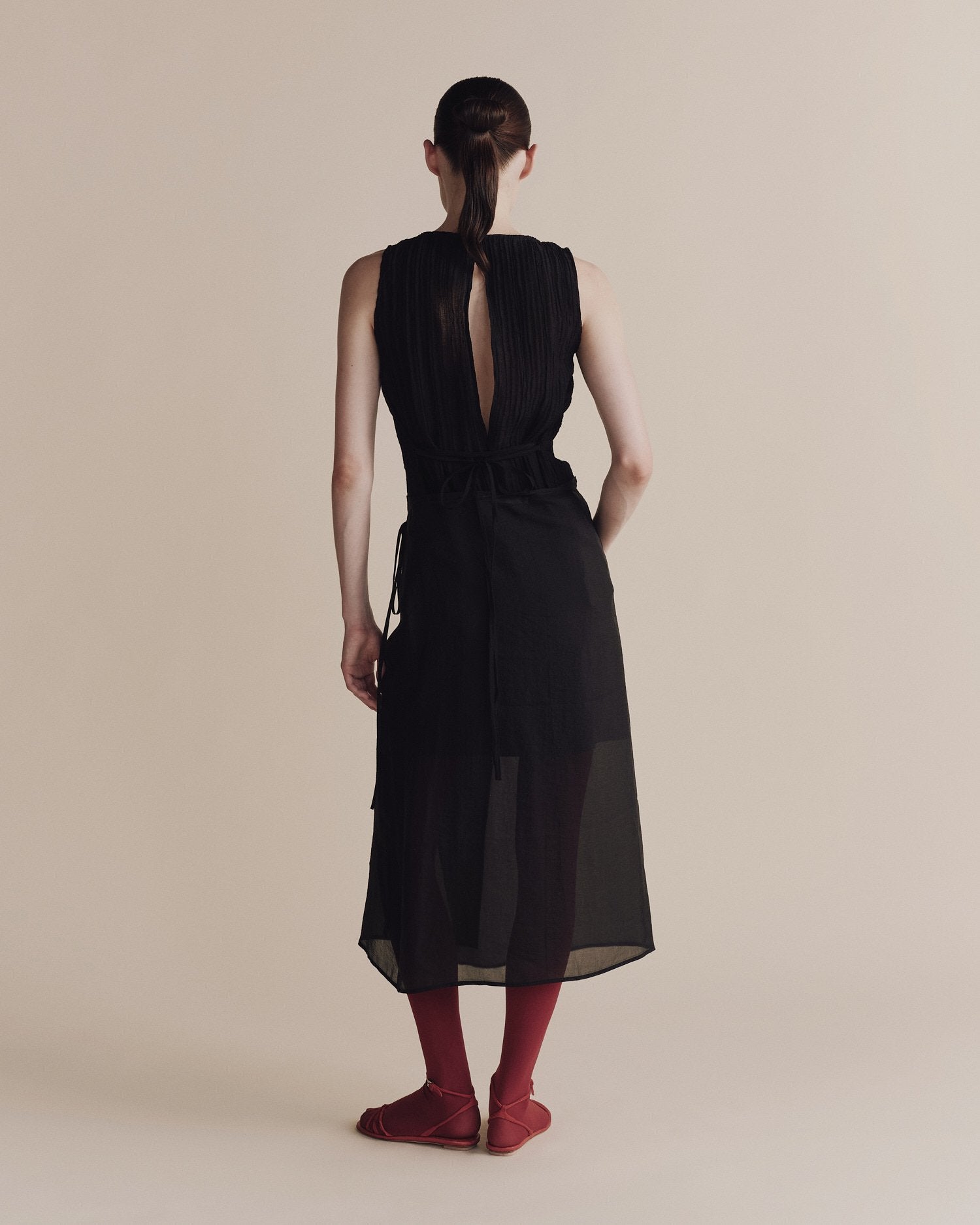 organza skirt | black