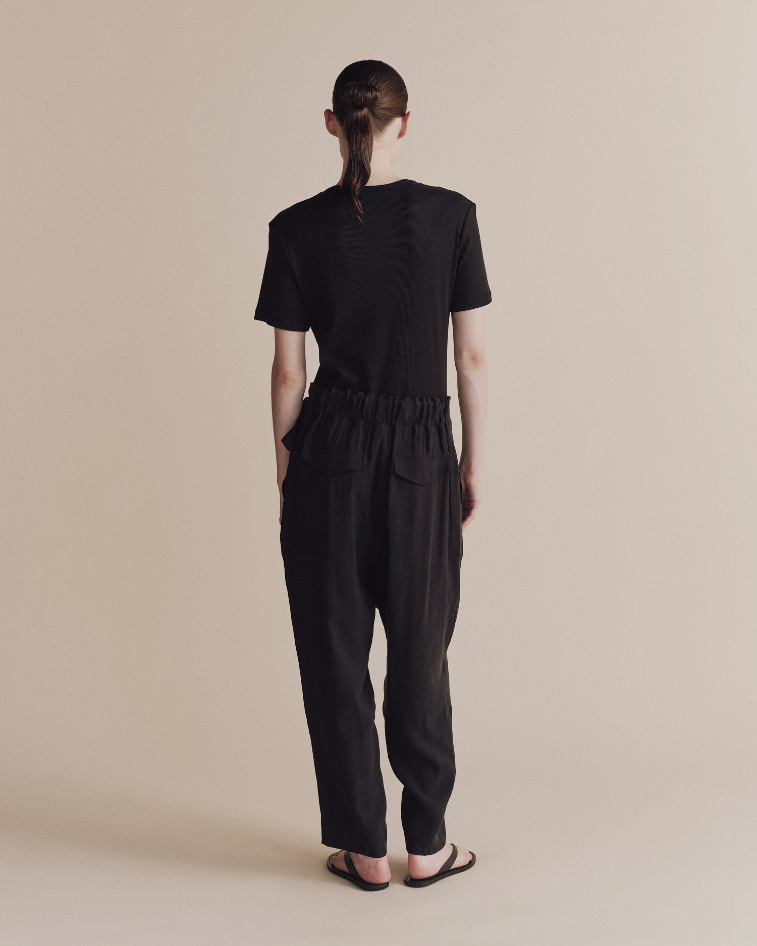 wrap pants  | black