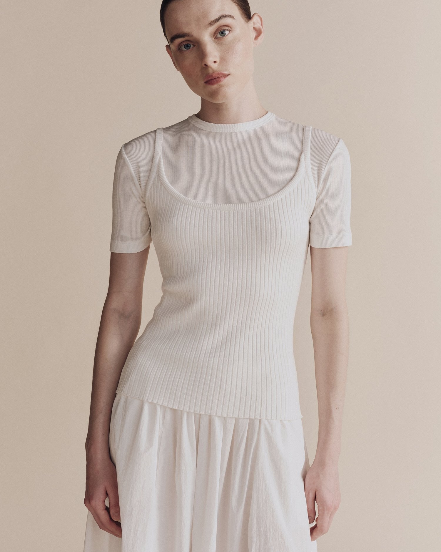 ribbed t shirt | multiple colors