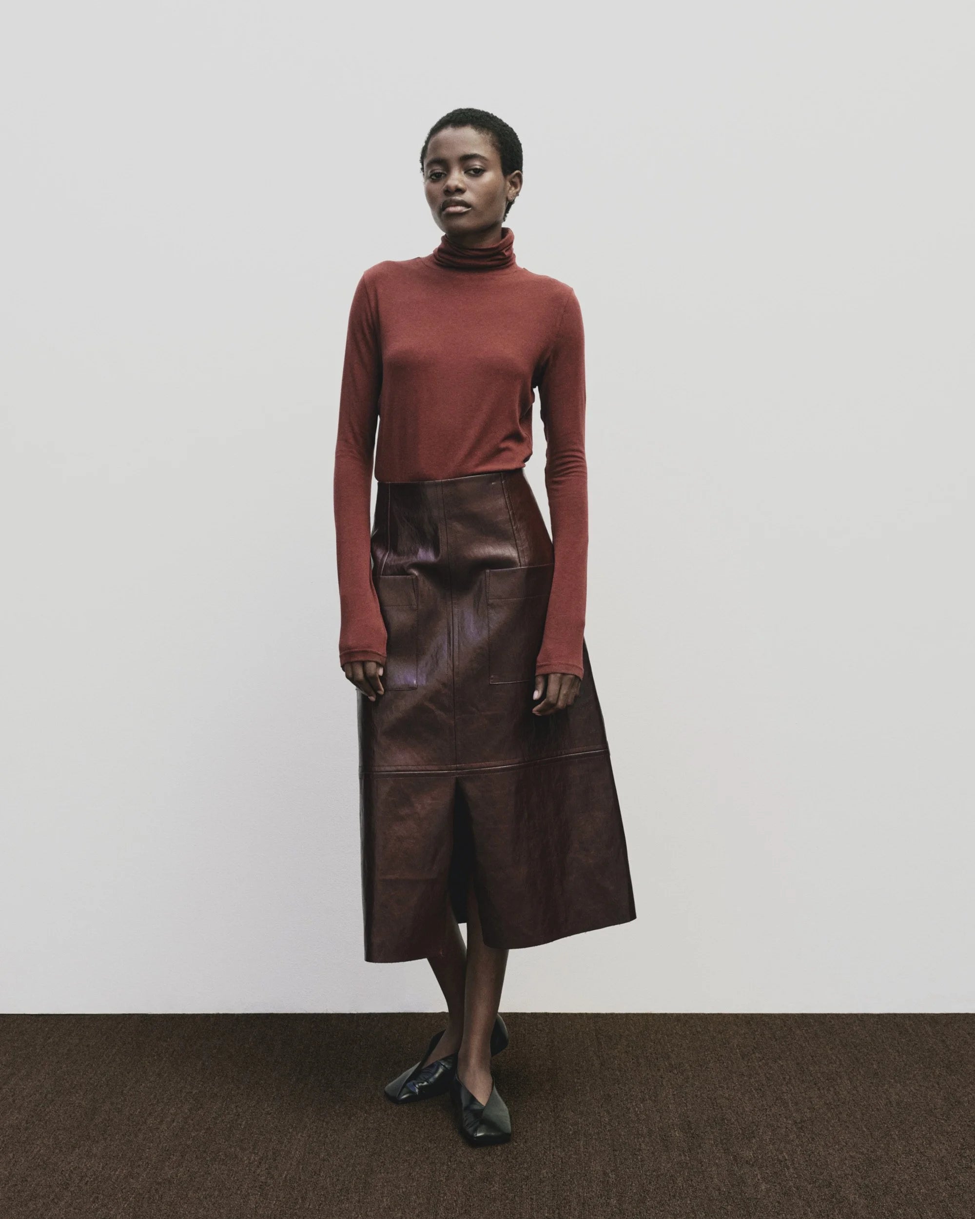 faux leather skirt | multiple colors