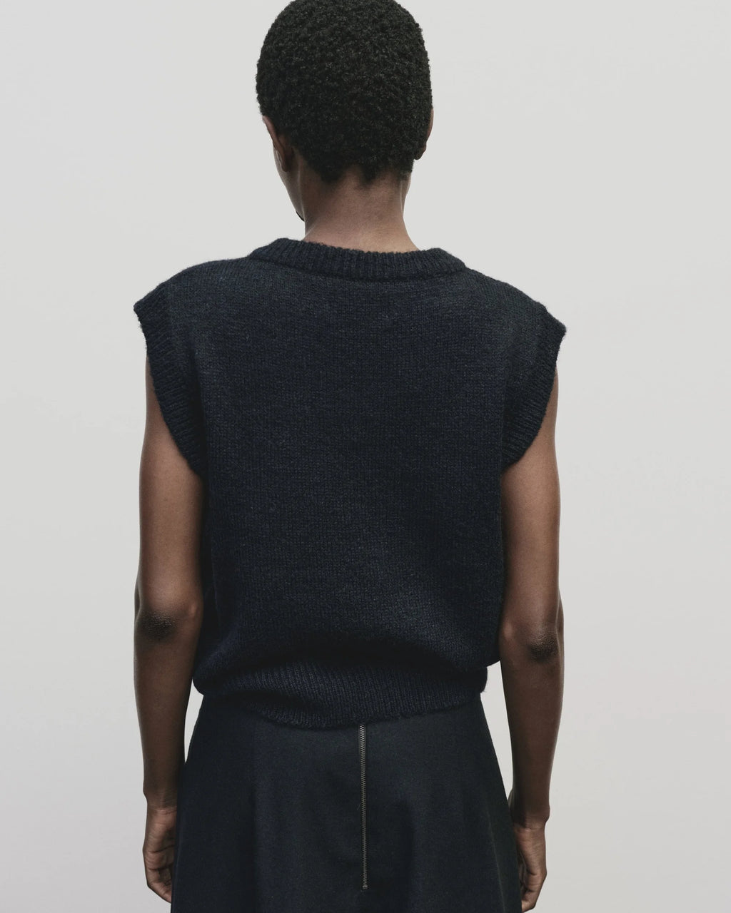 wool blend v neck vest | multiple colors