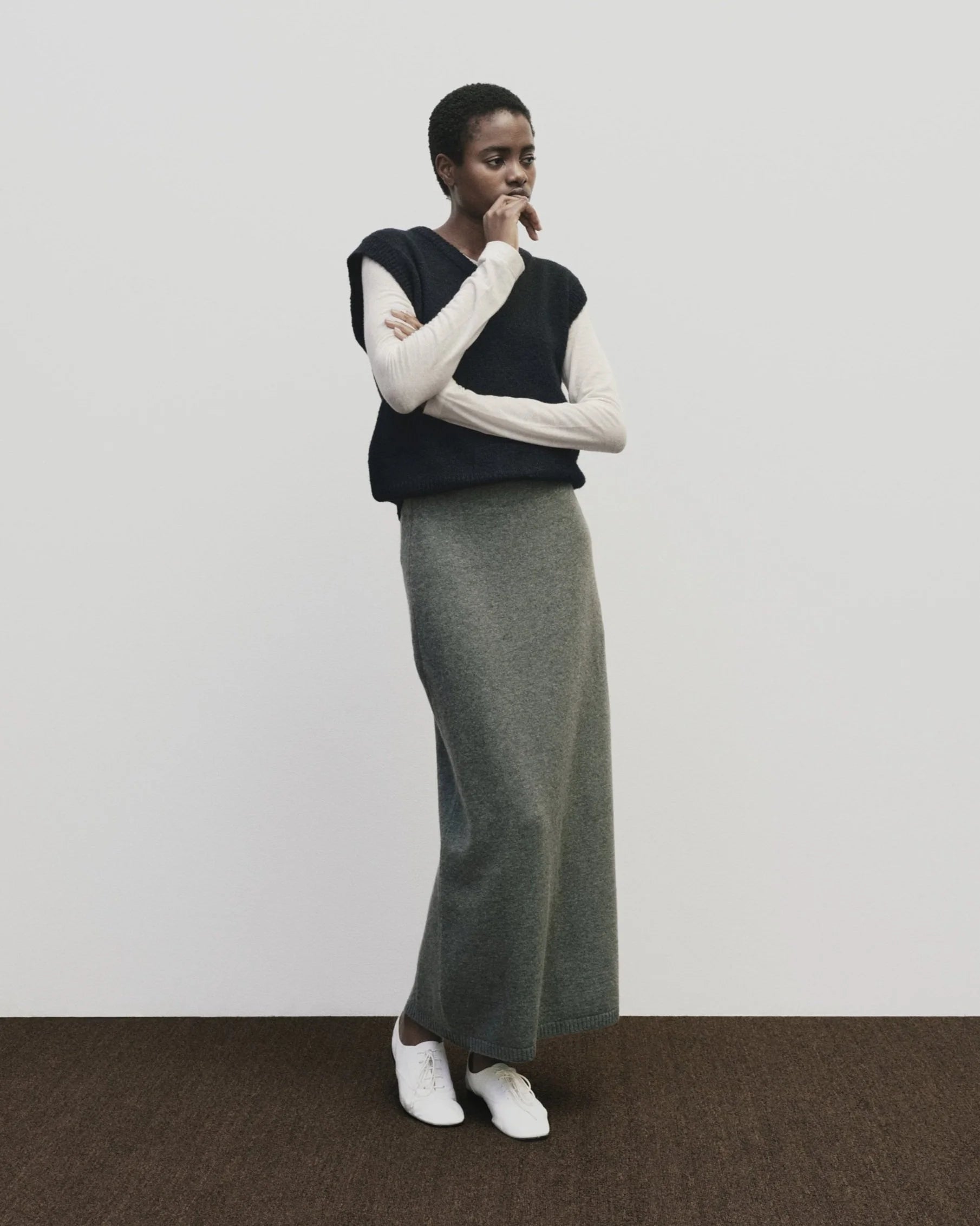 wool blend v neck vest | multiple colors