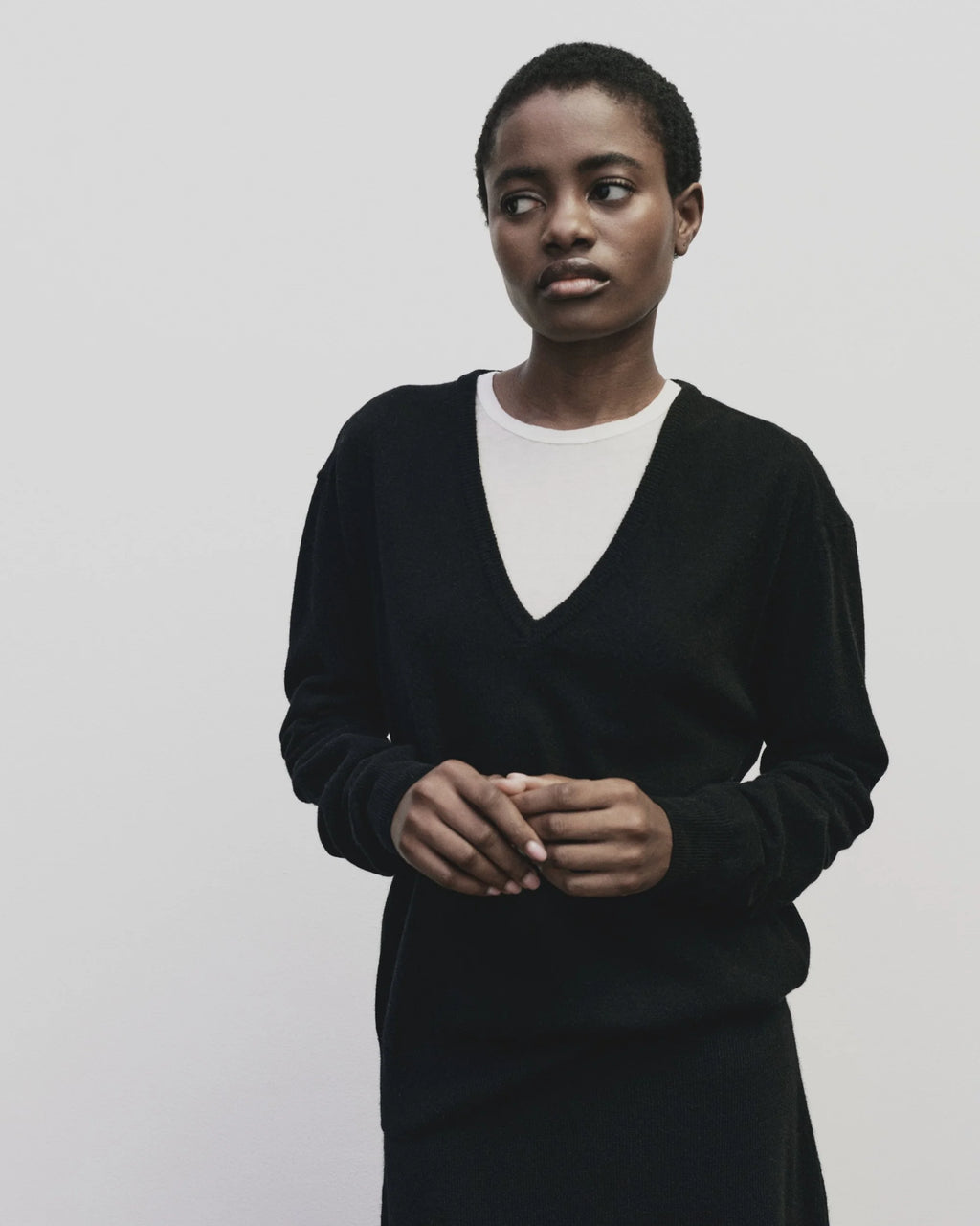 cashmere blend v neck | multiple colors