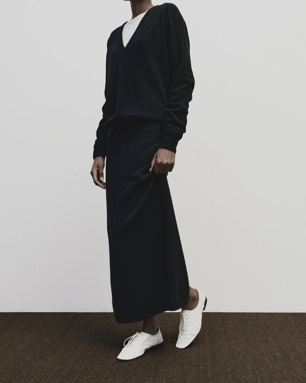 cashmere blend midi skirt | multiple colors