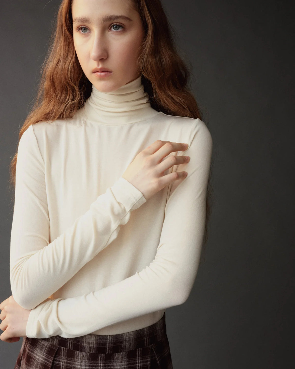 rollneck jersey top | multiple colors