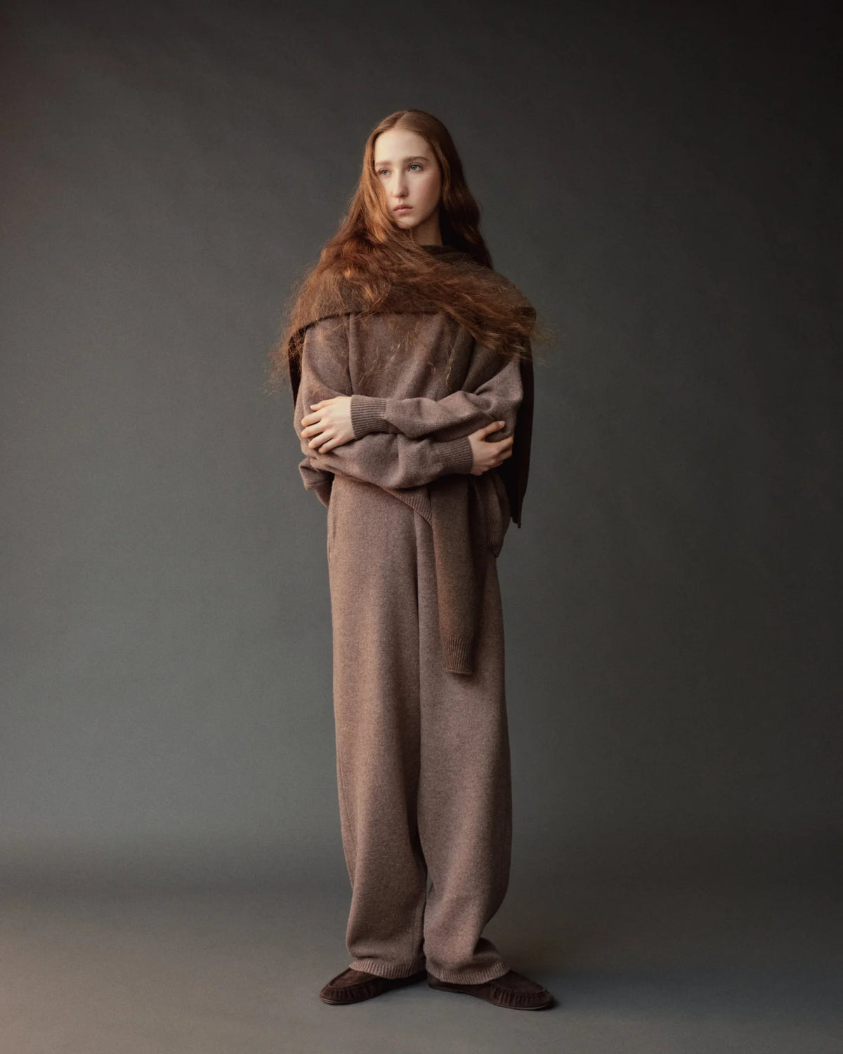 wool blend knit shawl | multiple colors