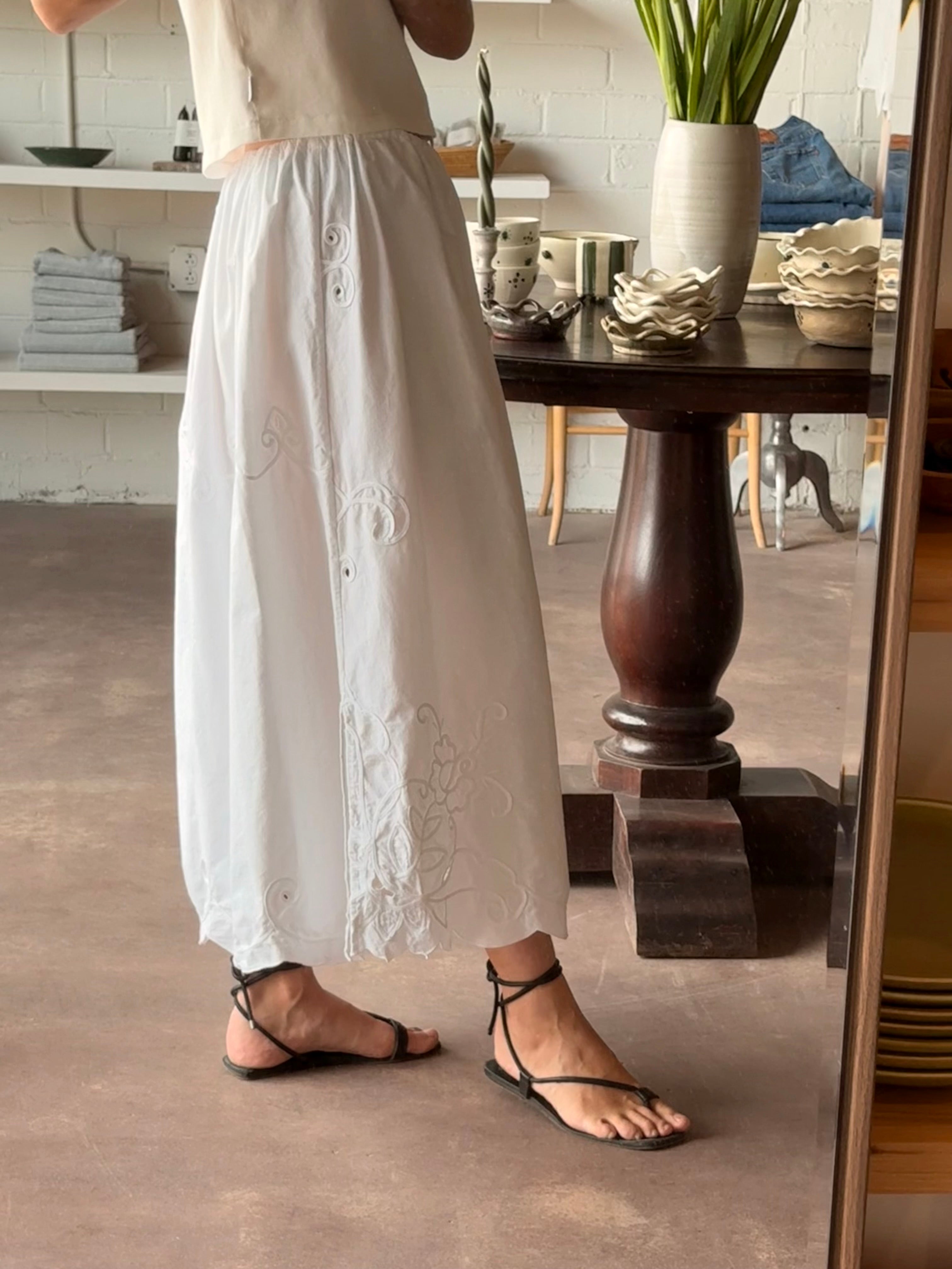 tablecloth skirt | drawstring
