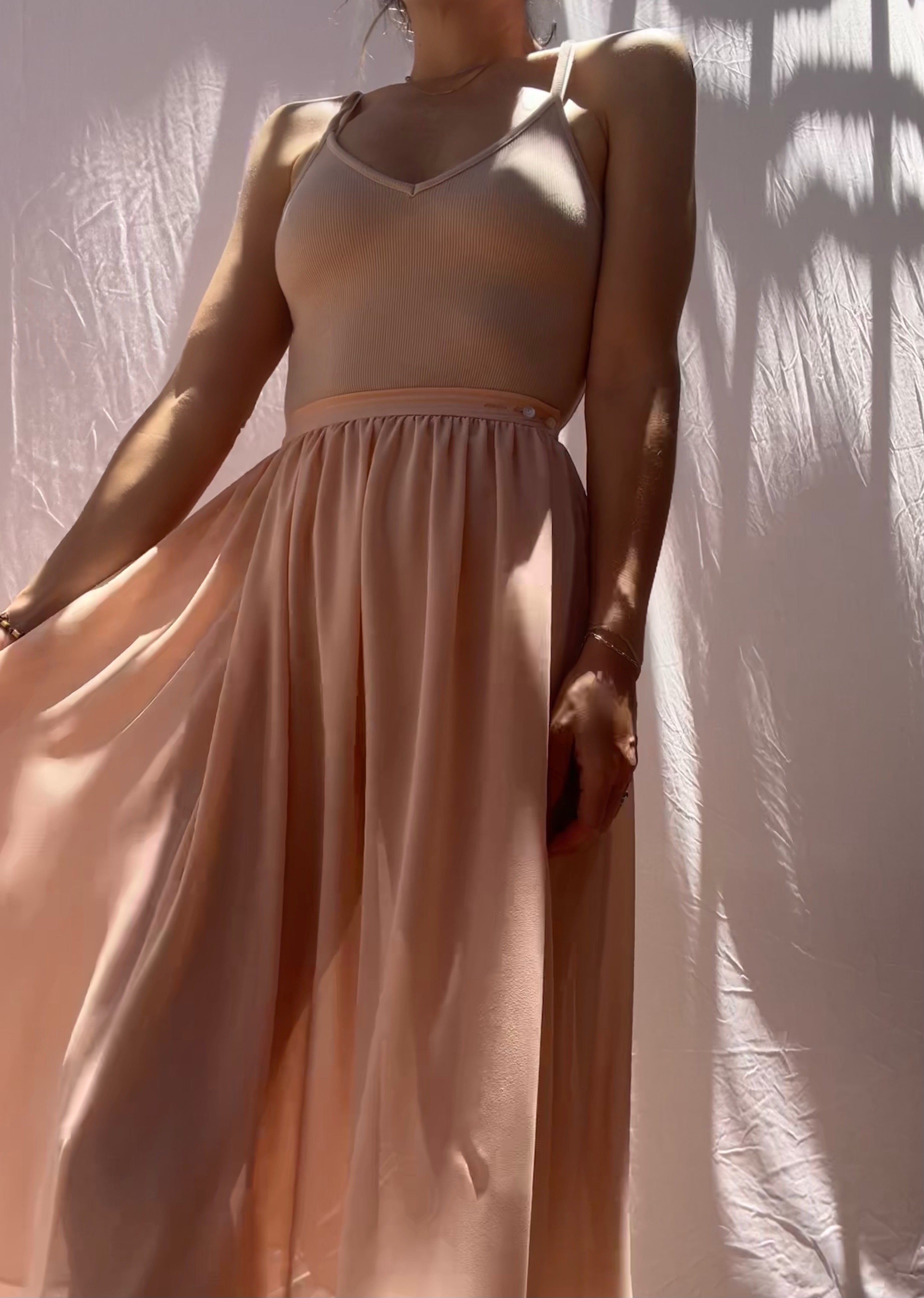 vintage chiffon skirt