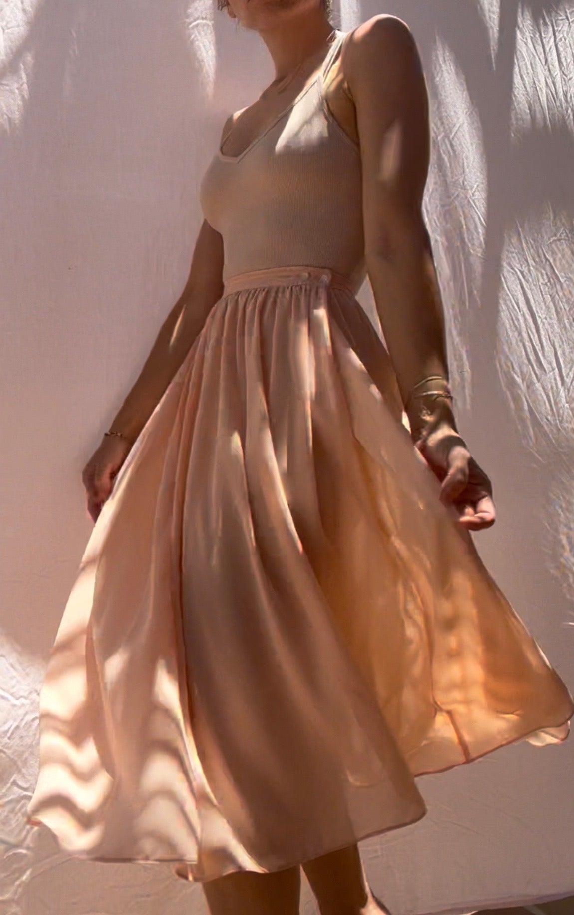 vintage chiffon skirt