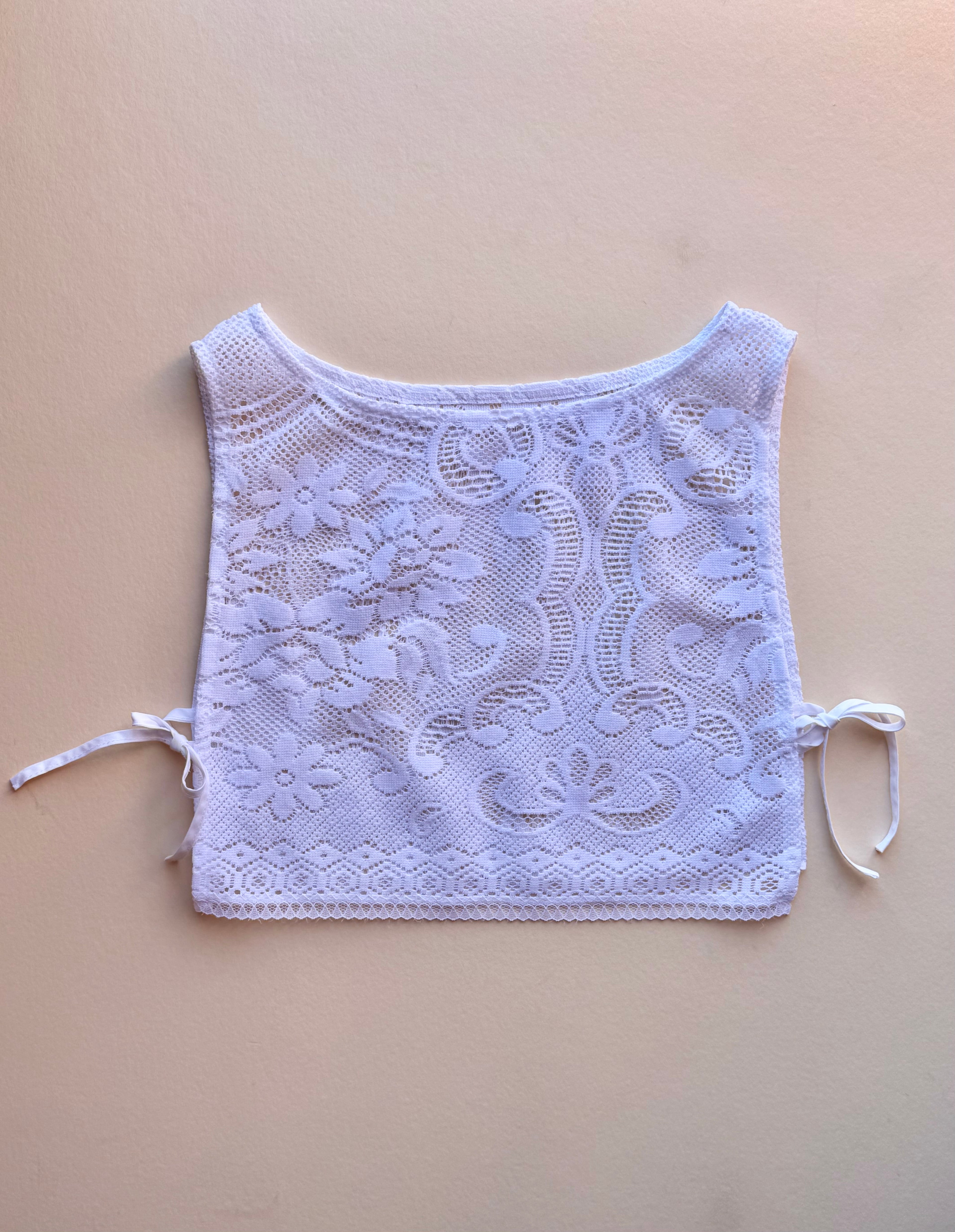 tablecloth vest | lace