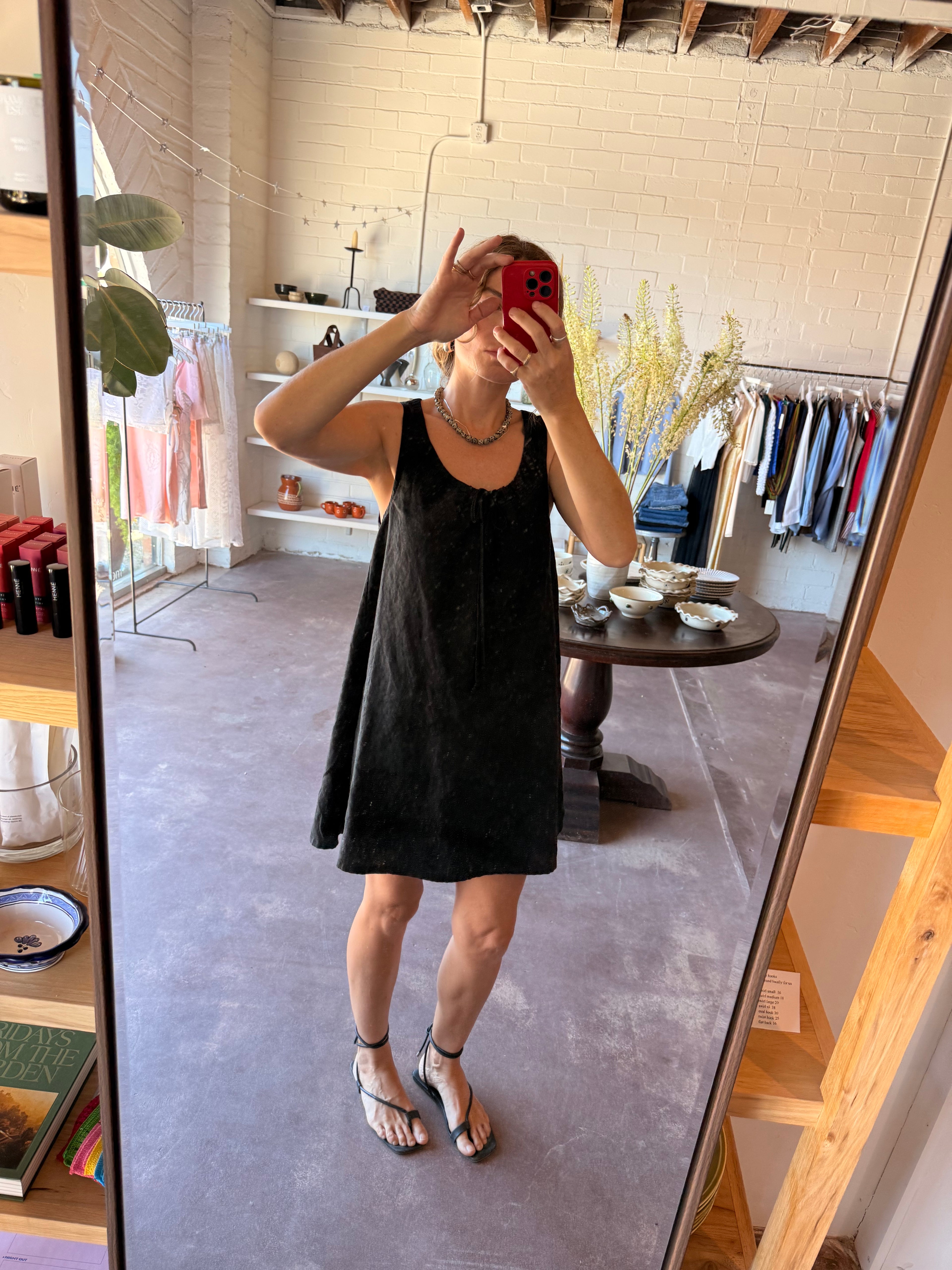 PREORDER | tie neck dress