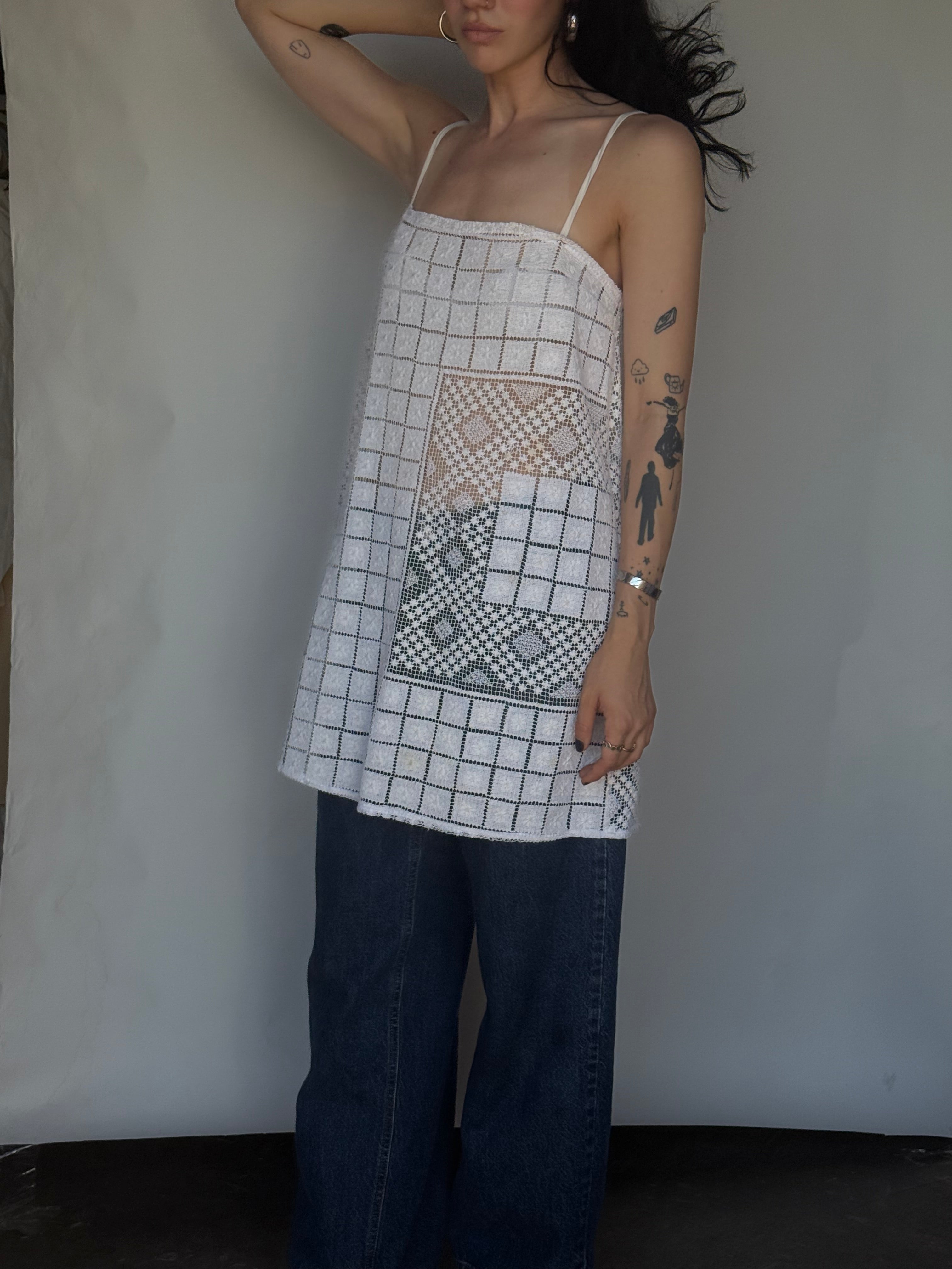 tablecloth dress | crochet
