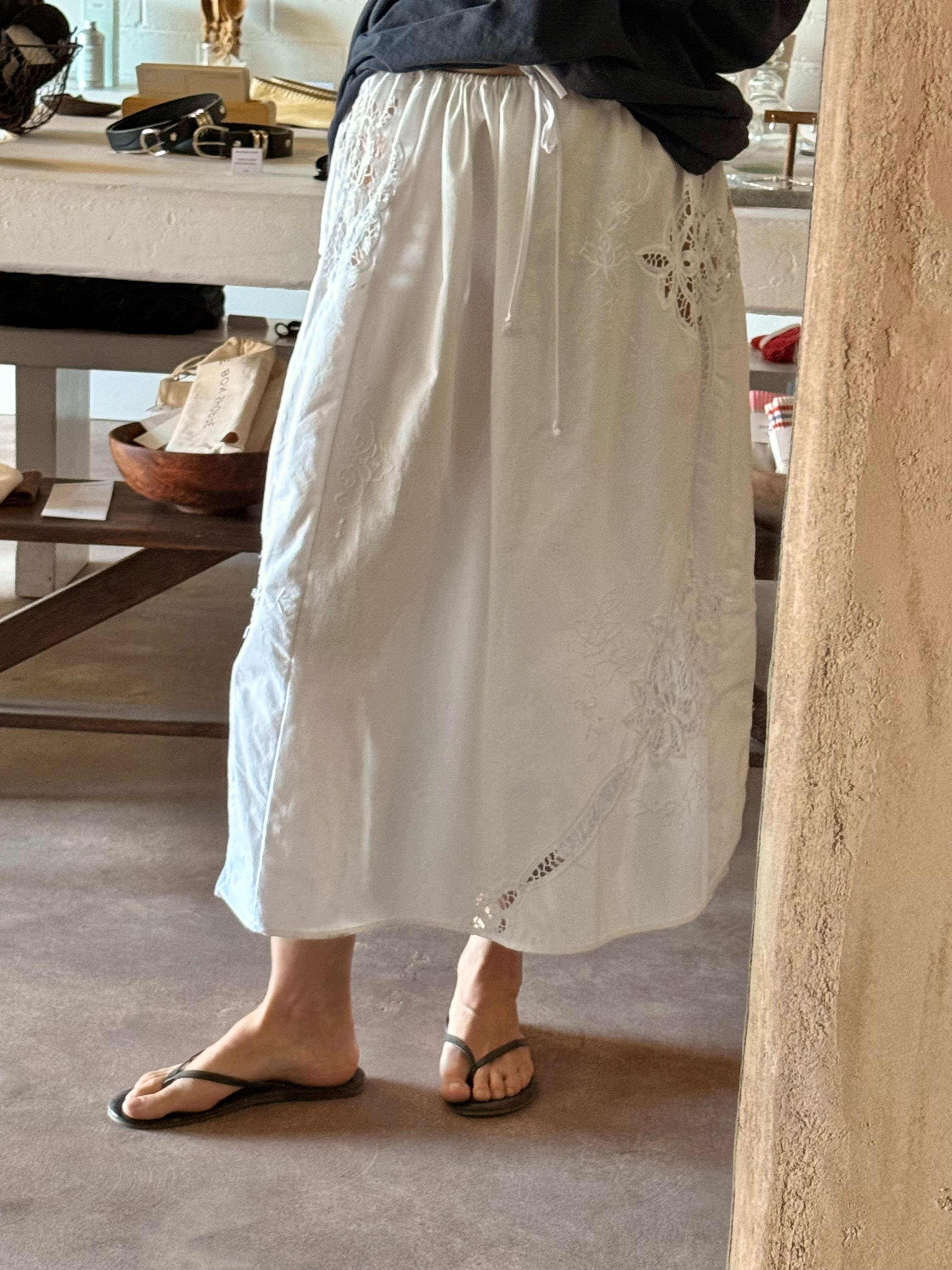 tablecloth skirt | drawstring