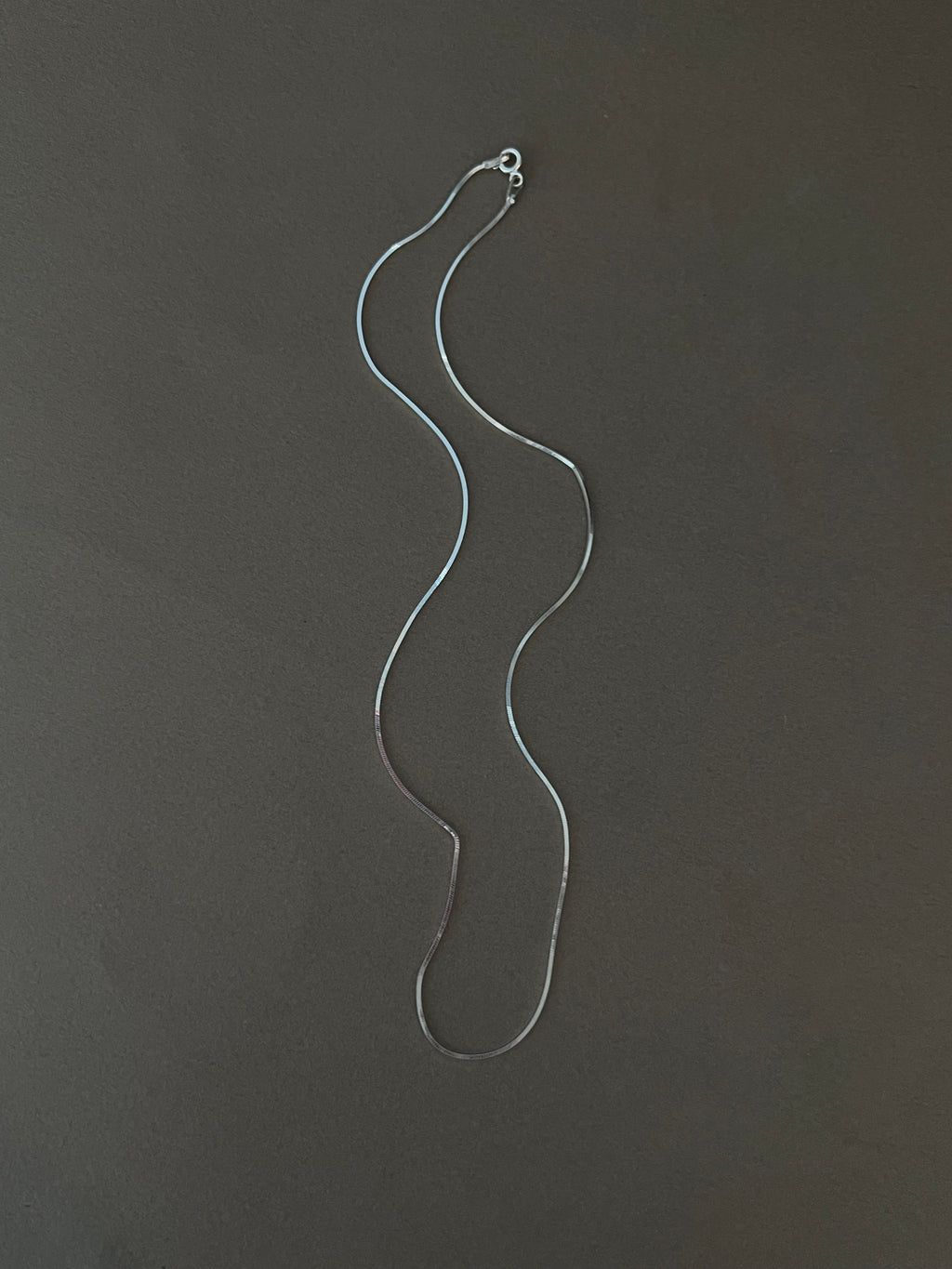 silver snake necklace