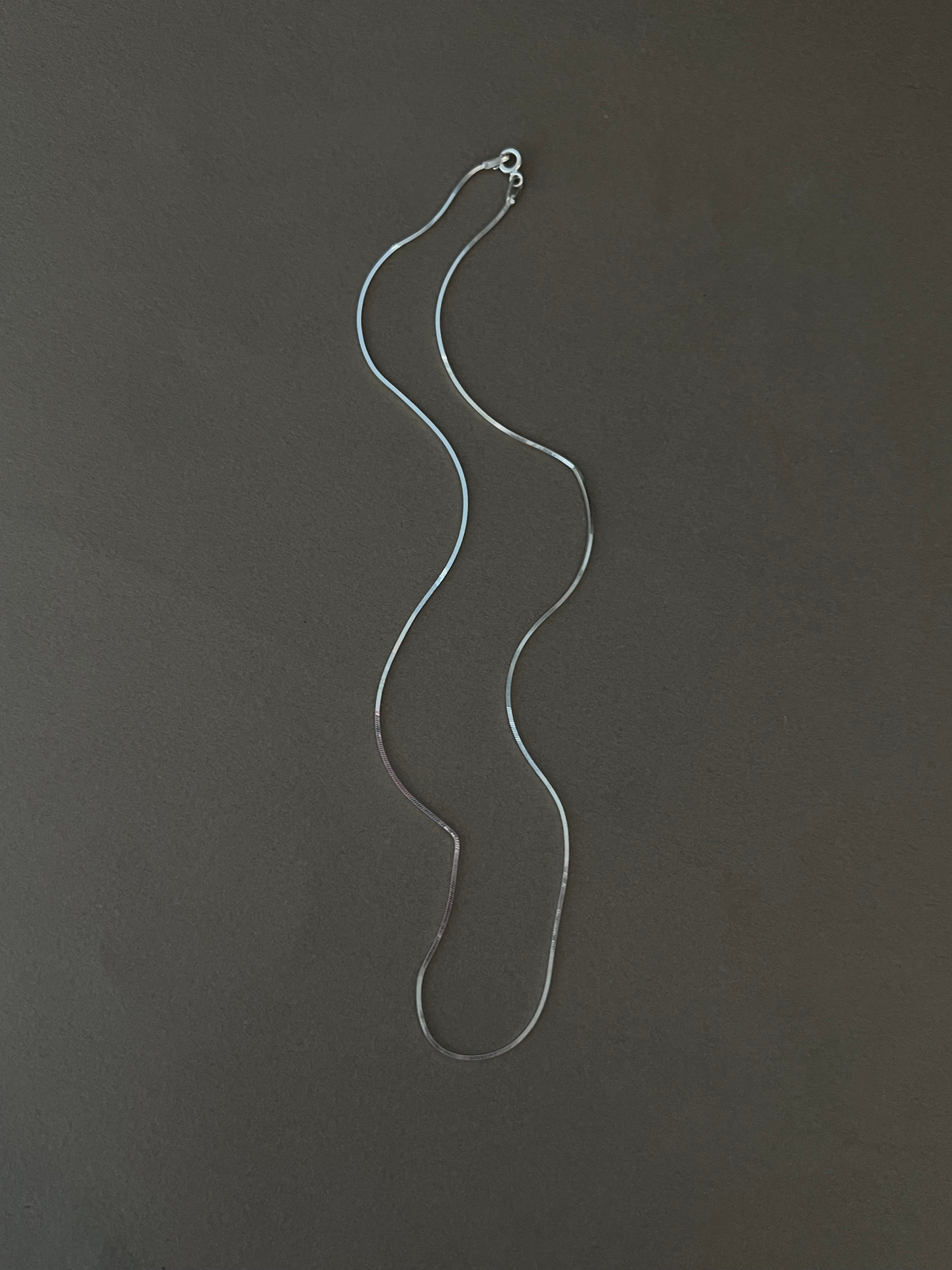 silver snake necklace