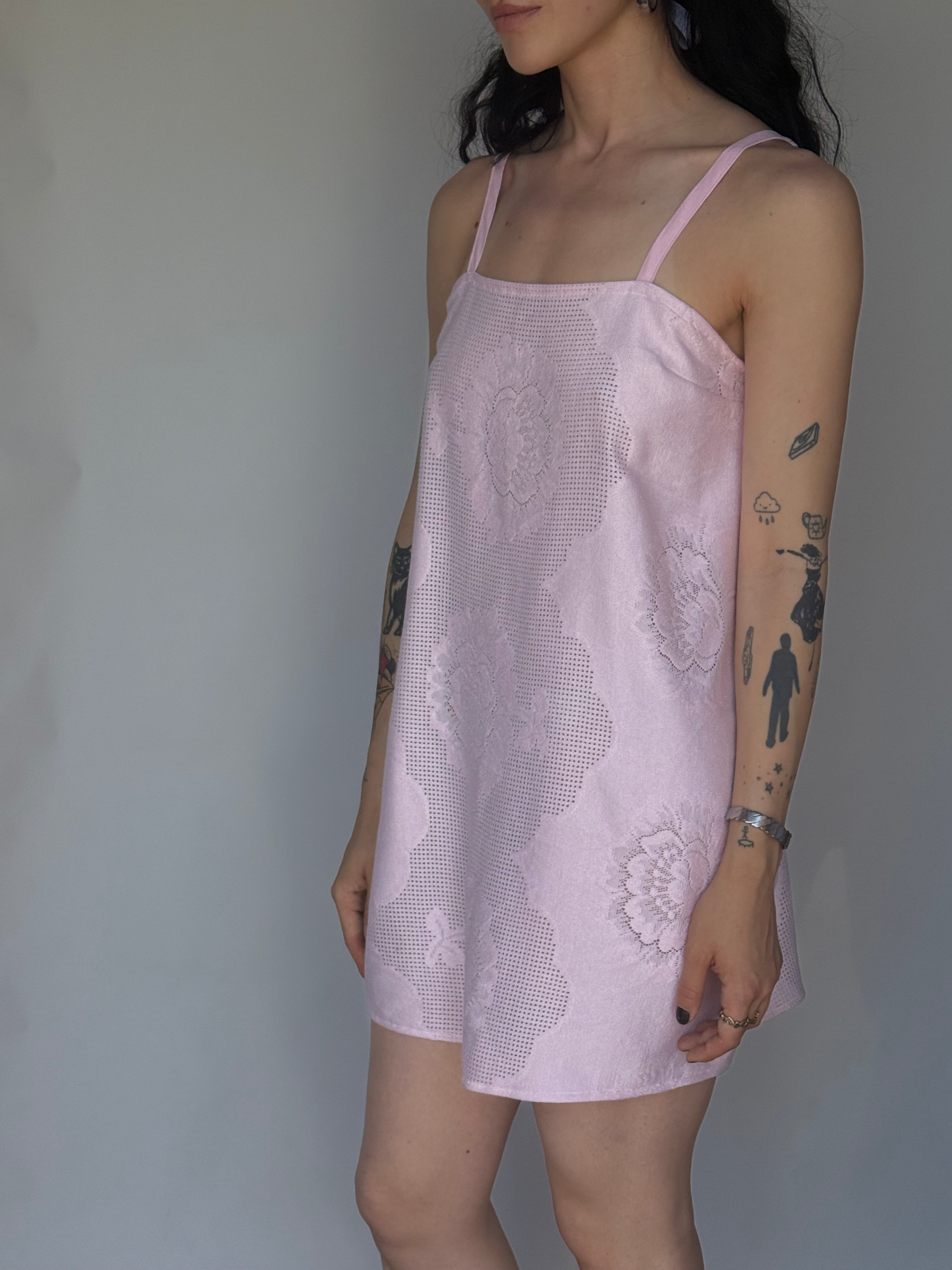 tablecloth dress | pink