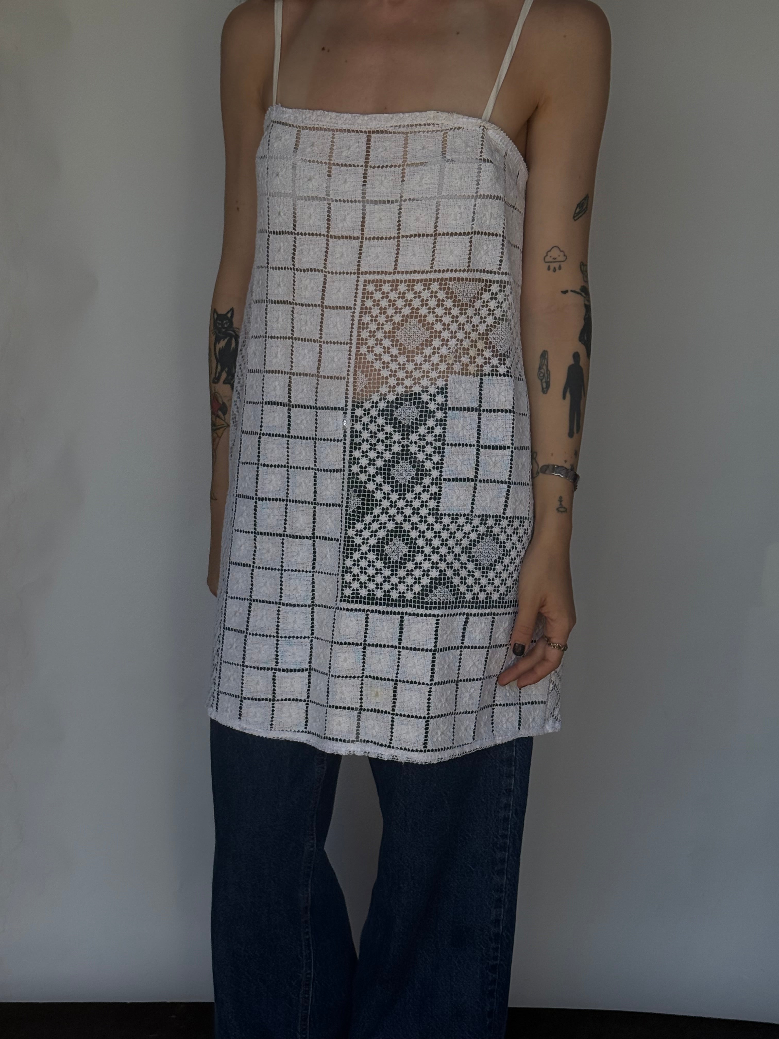 tablecloth dress | crochet