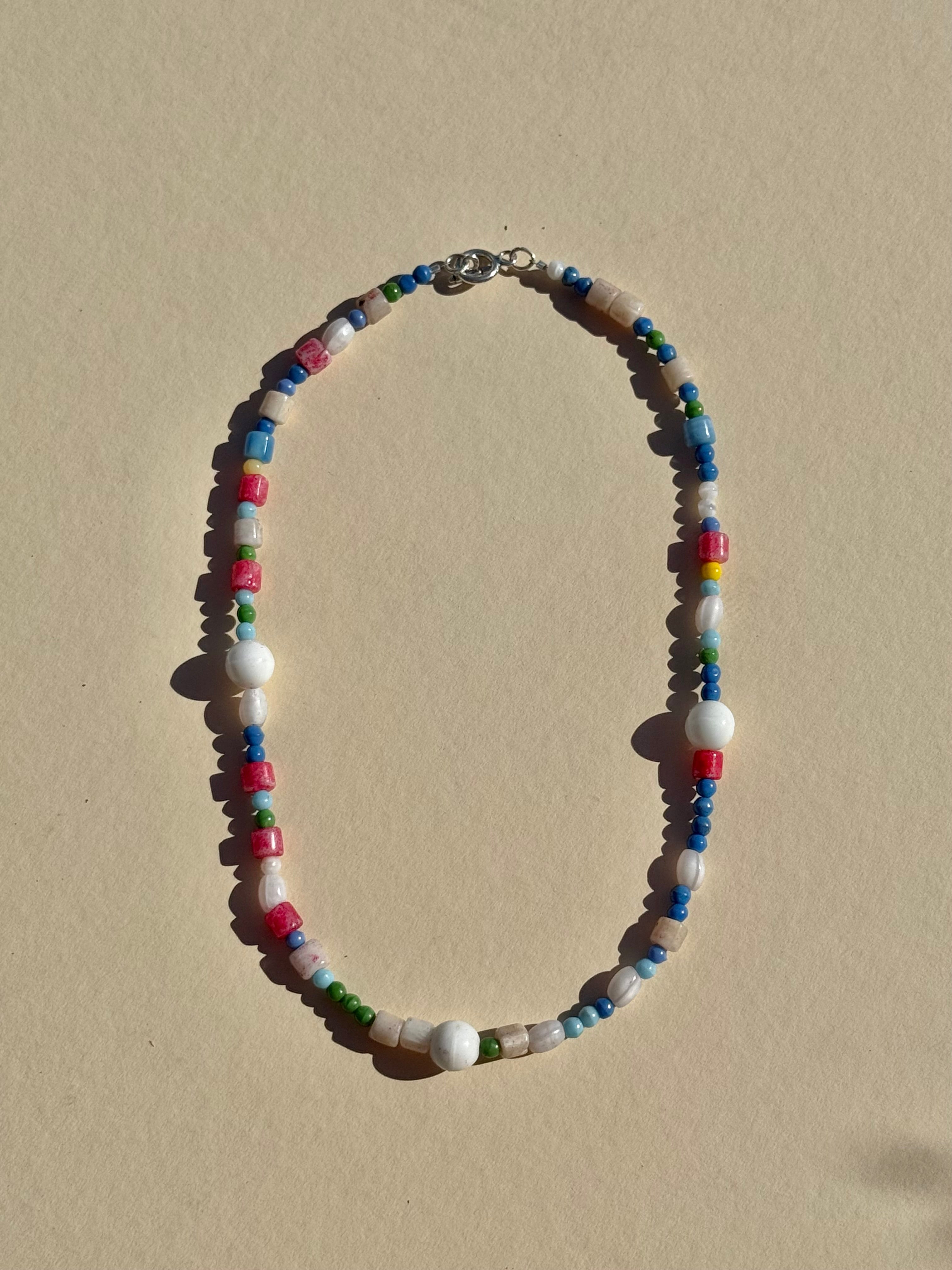 multi colored necklace