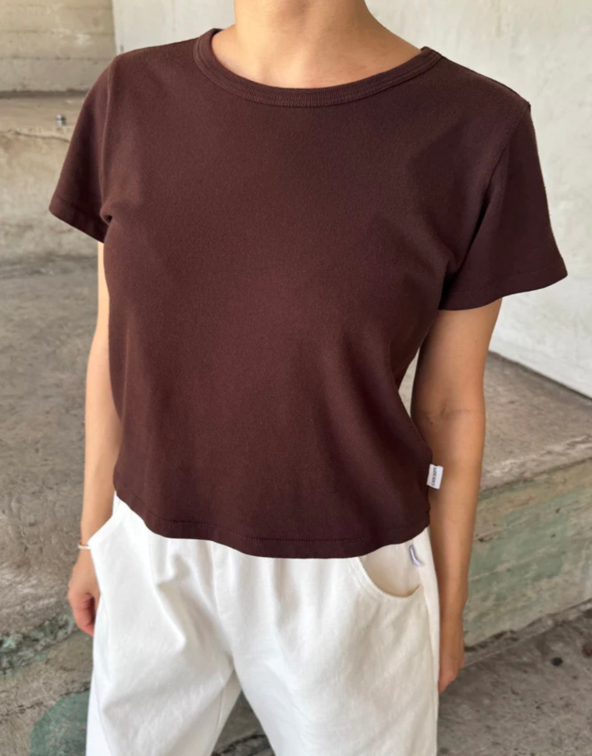 little boy tee | cacao