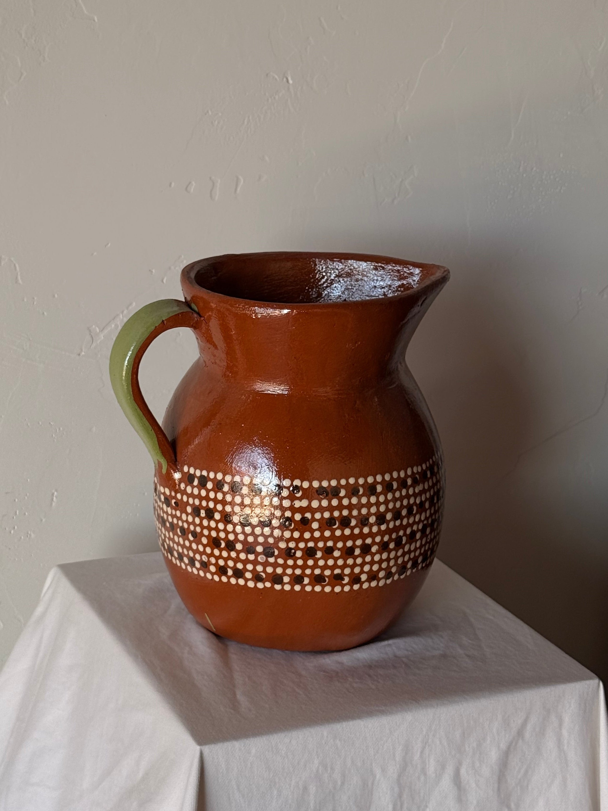 hand painted pitcher