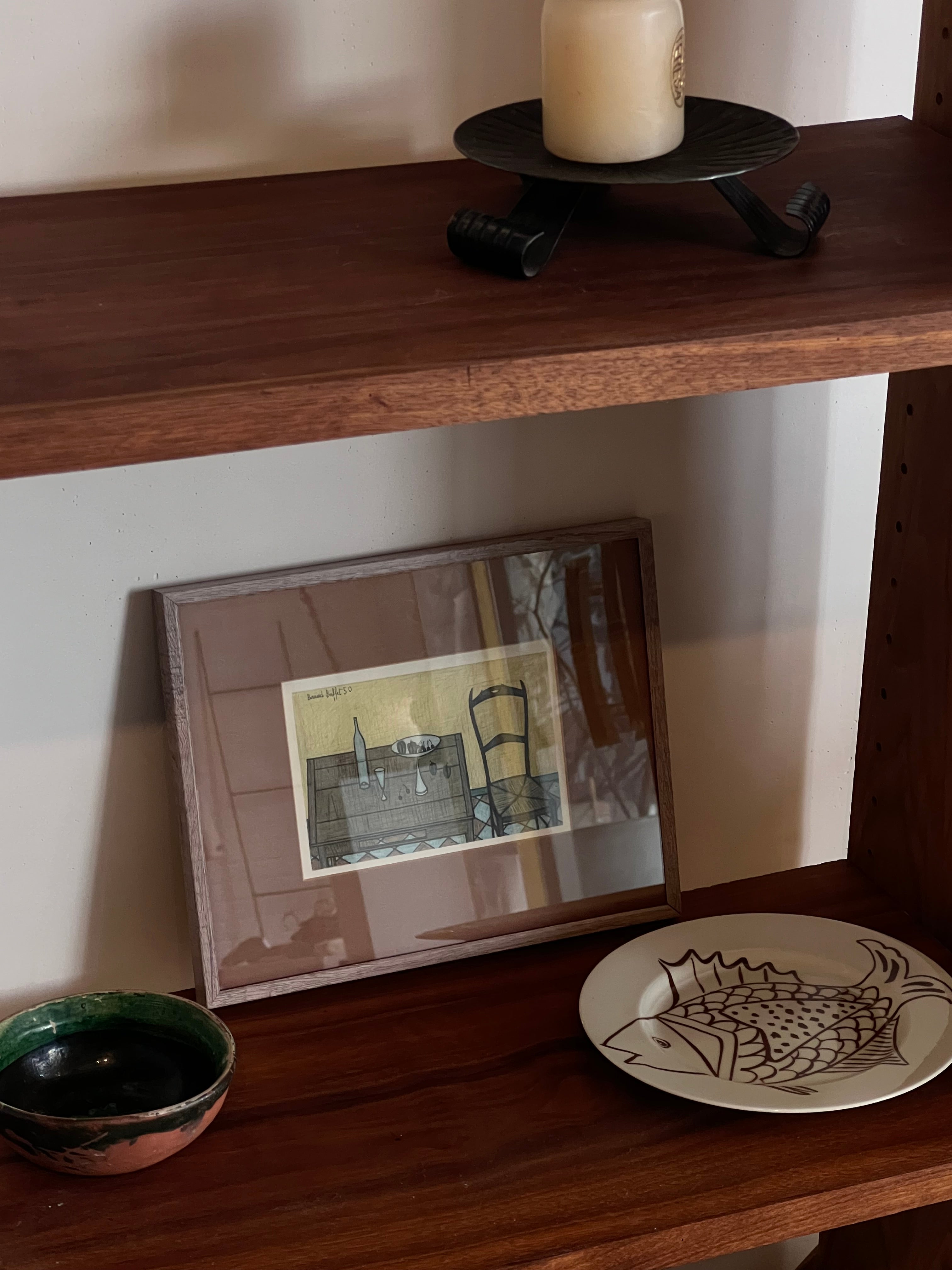 midcentury framed print