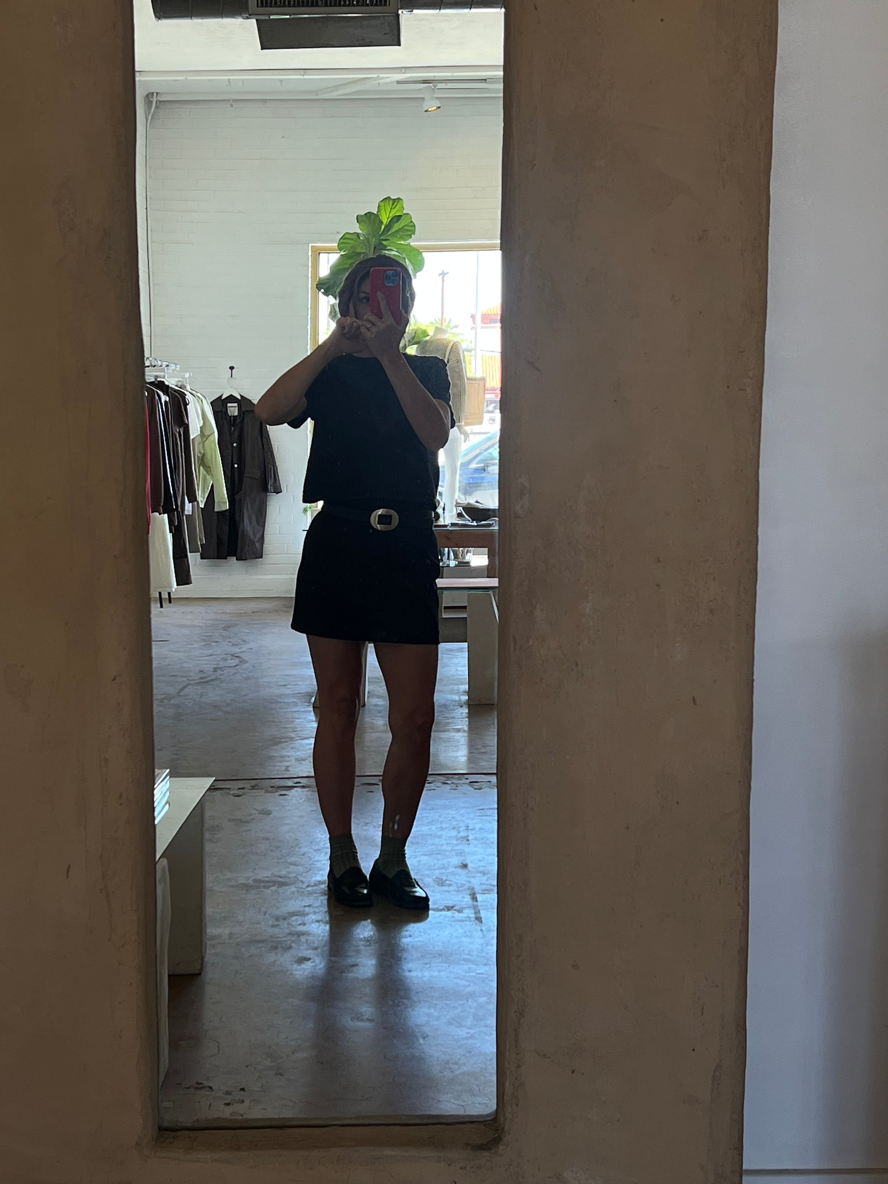 vintage oval buckle belt