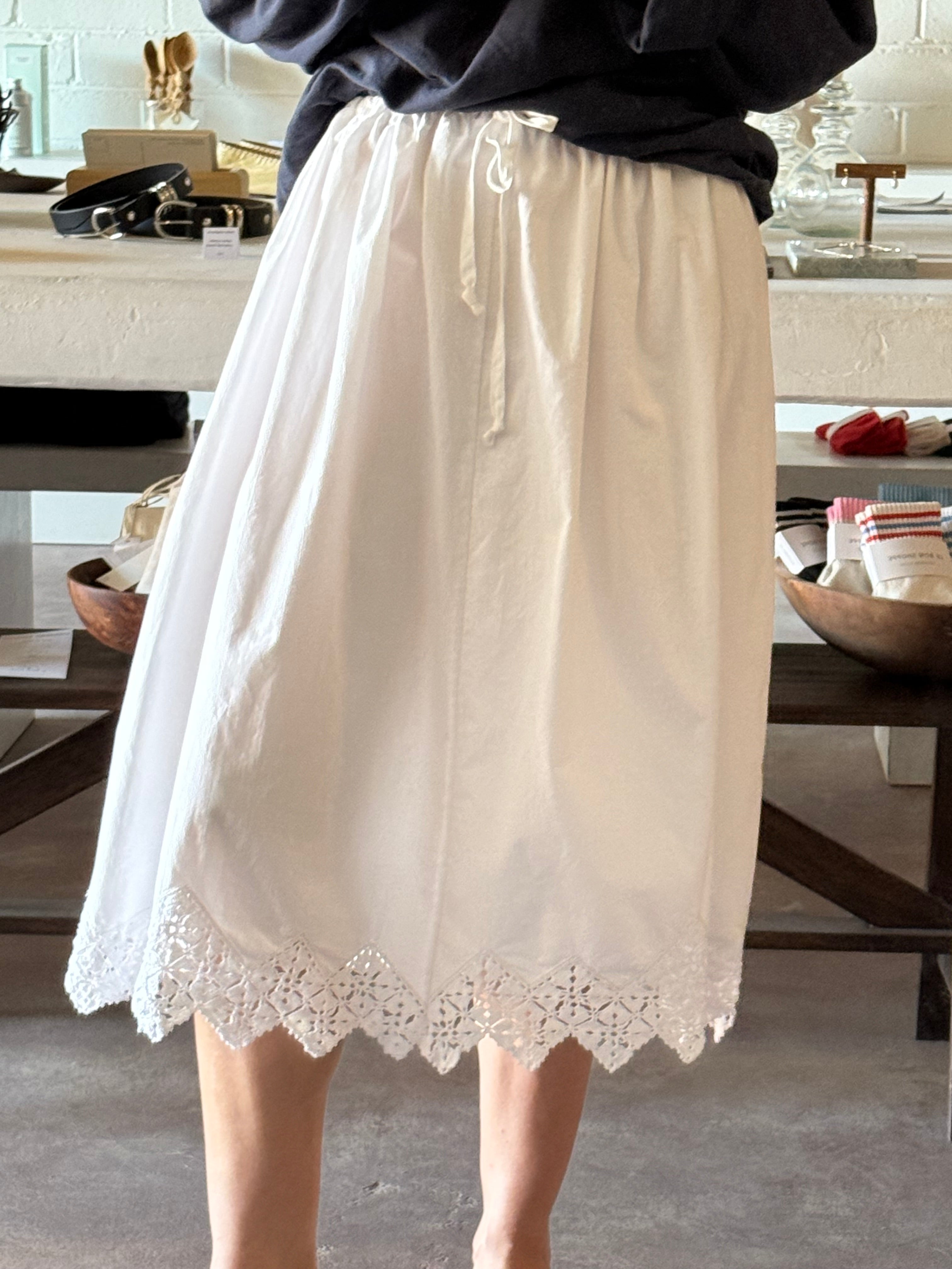 tablecloth skirt | shorter drawstring
