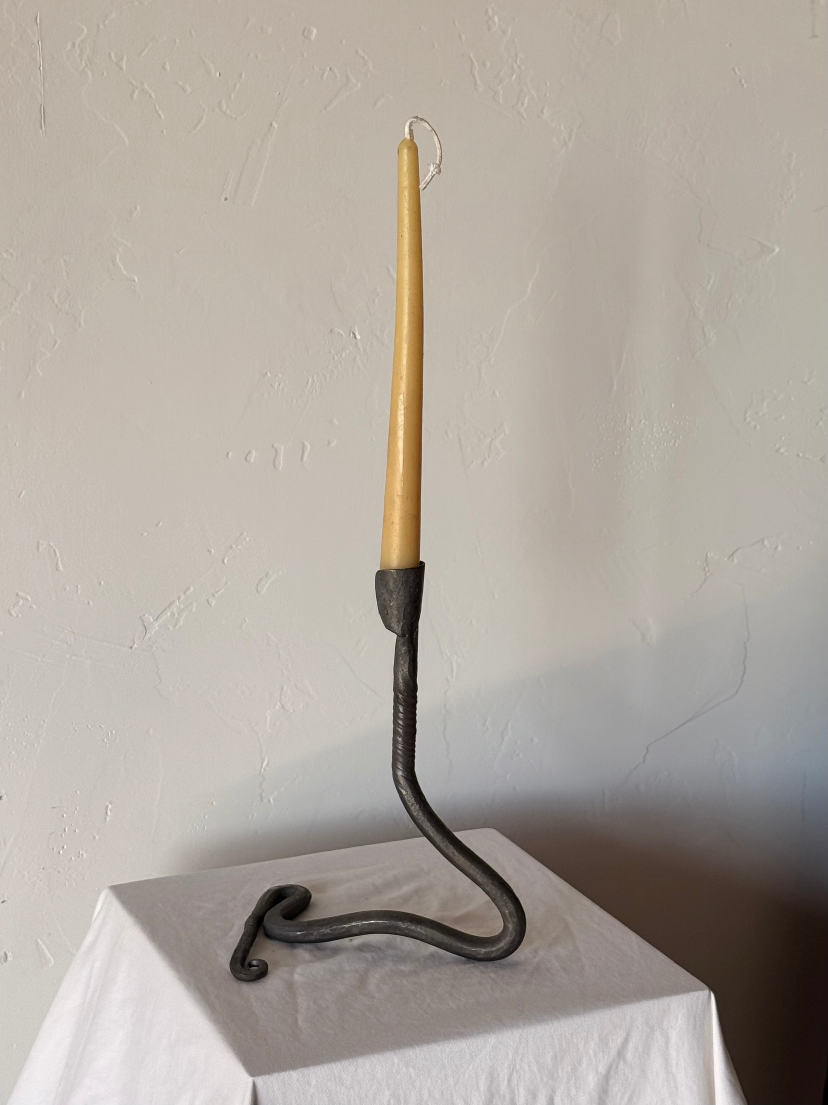 brutalist candlestick holder