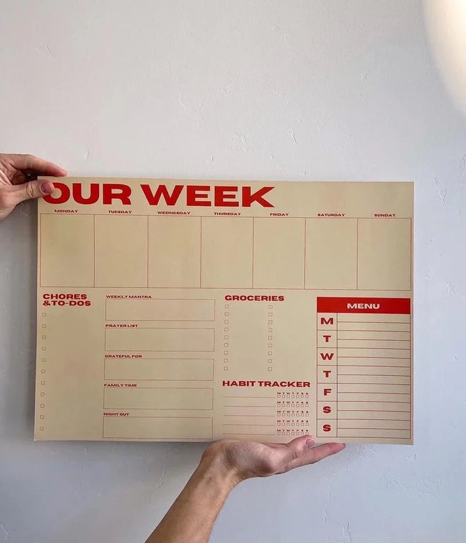 our week pad | multiple colors