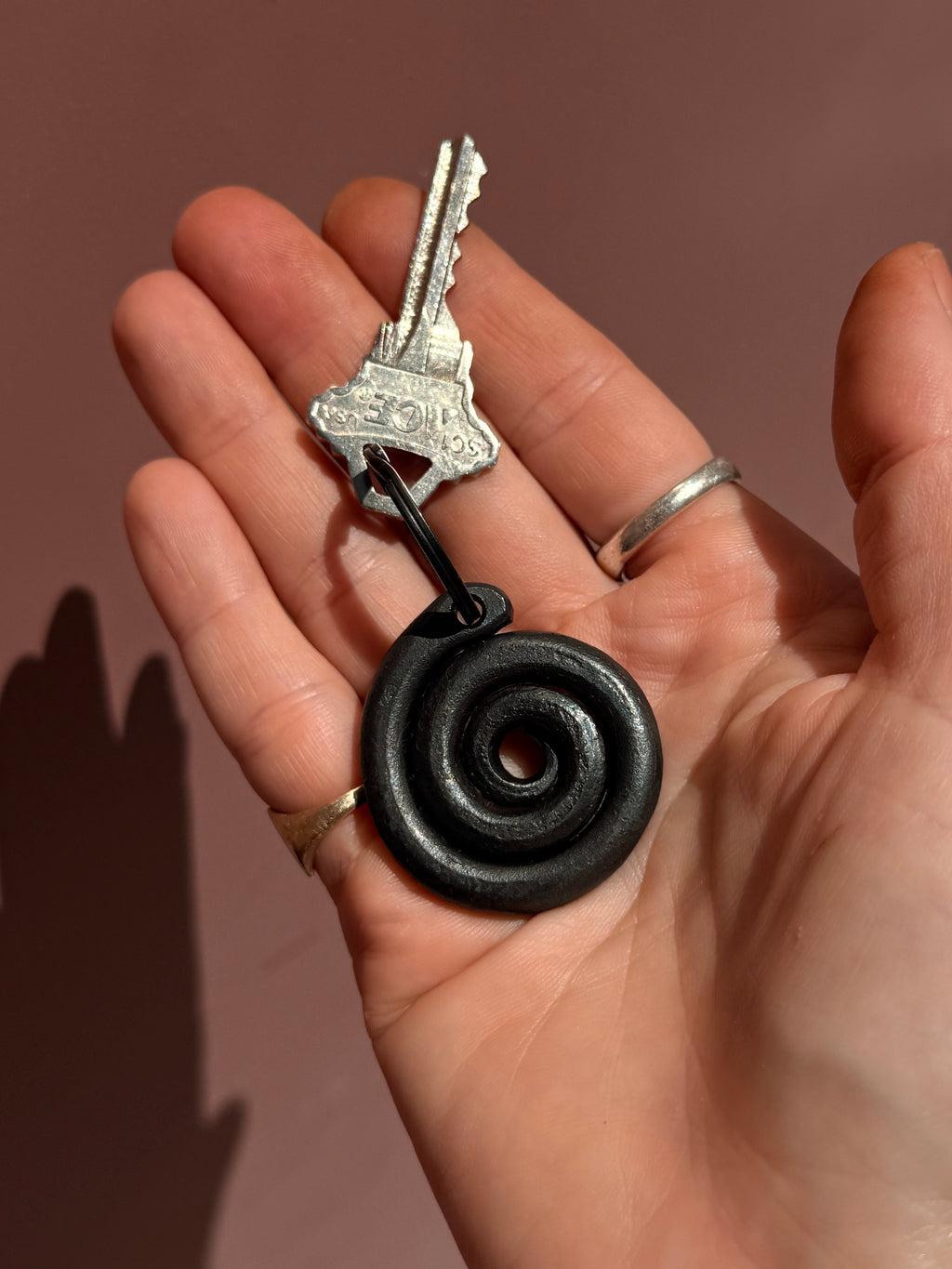 spiral keychain