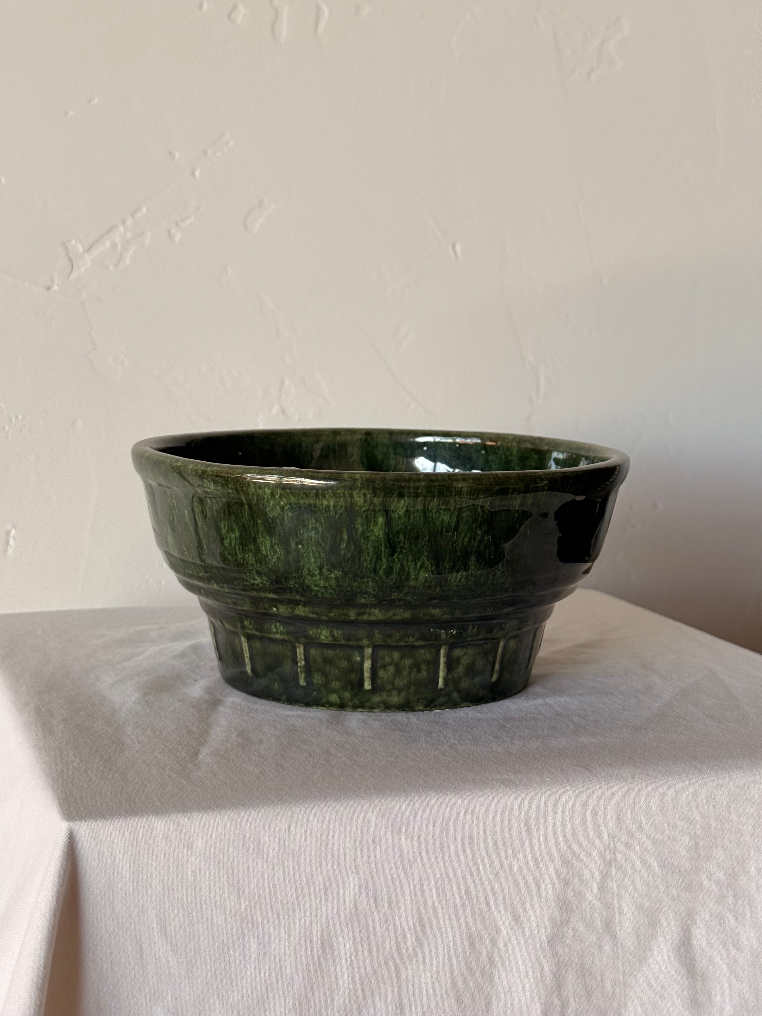 dark green bowl