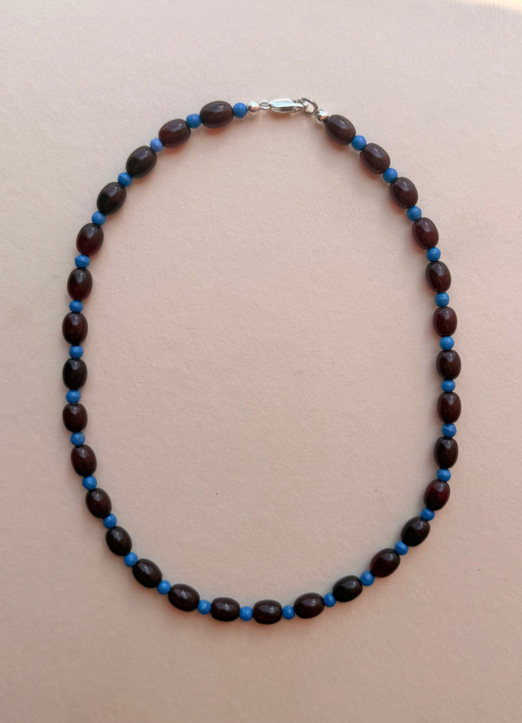 amber / blue necklace