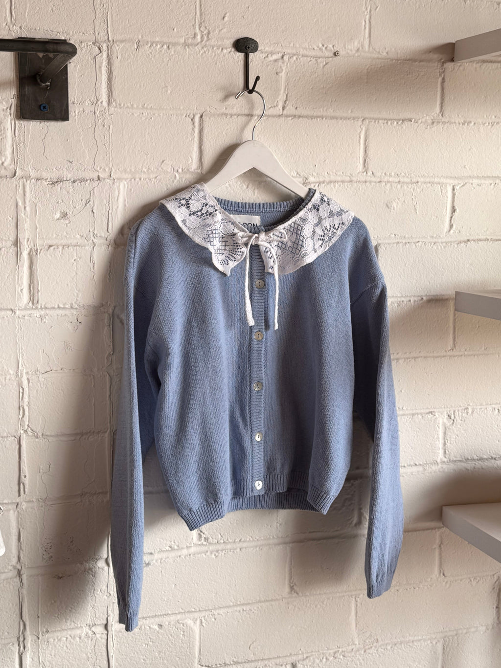cotton leila cardigan | cornflower