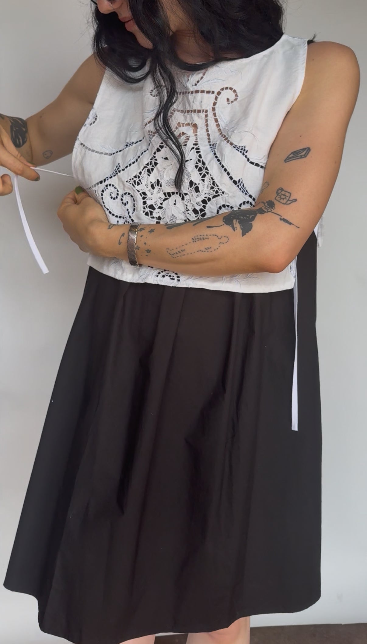 tablecloth vest | cutout