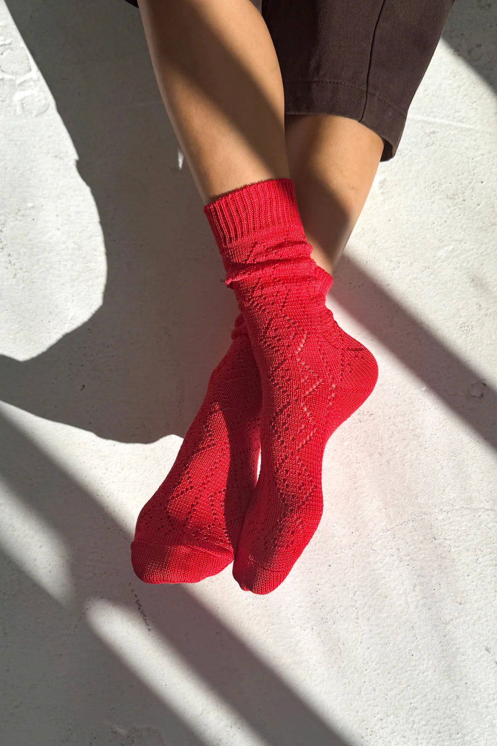 modal eyelet socks