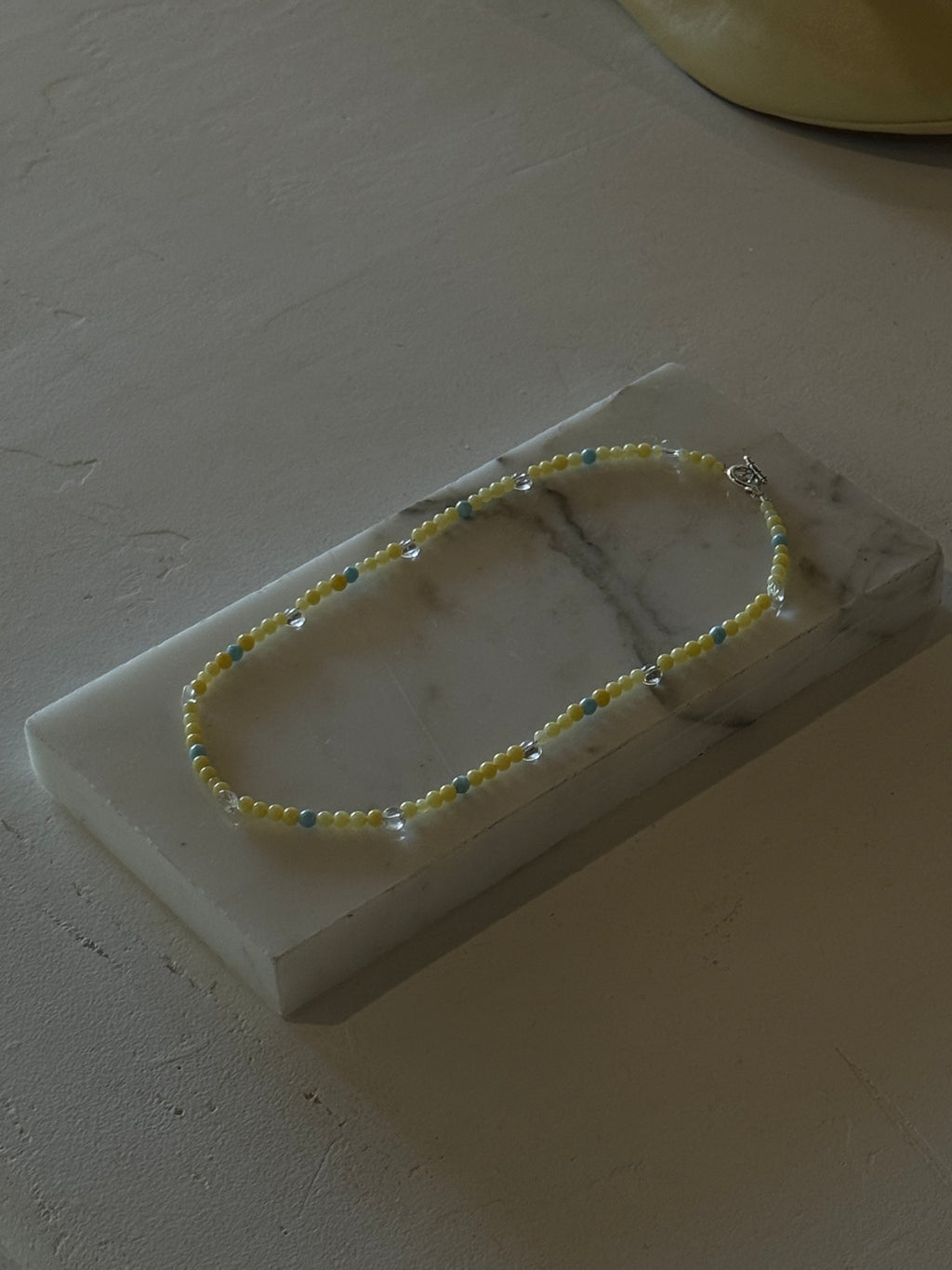 blue | butter | clear necklace